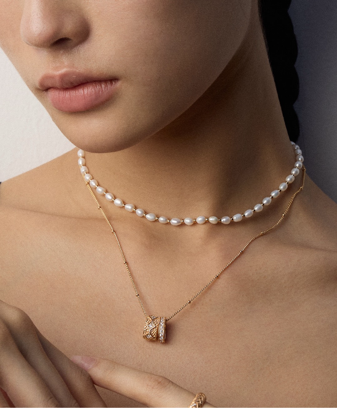 S925 Silver Vintage Zircon Pendant Necklace – Gold & Platinum