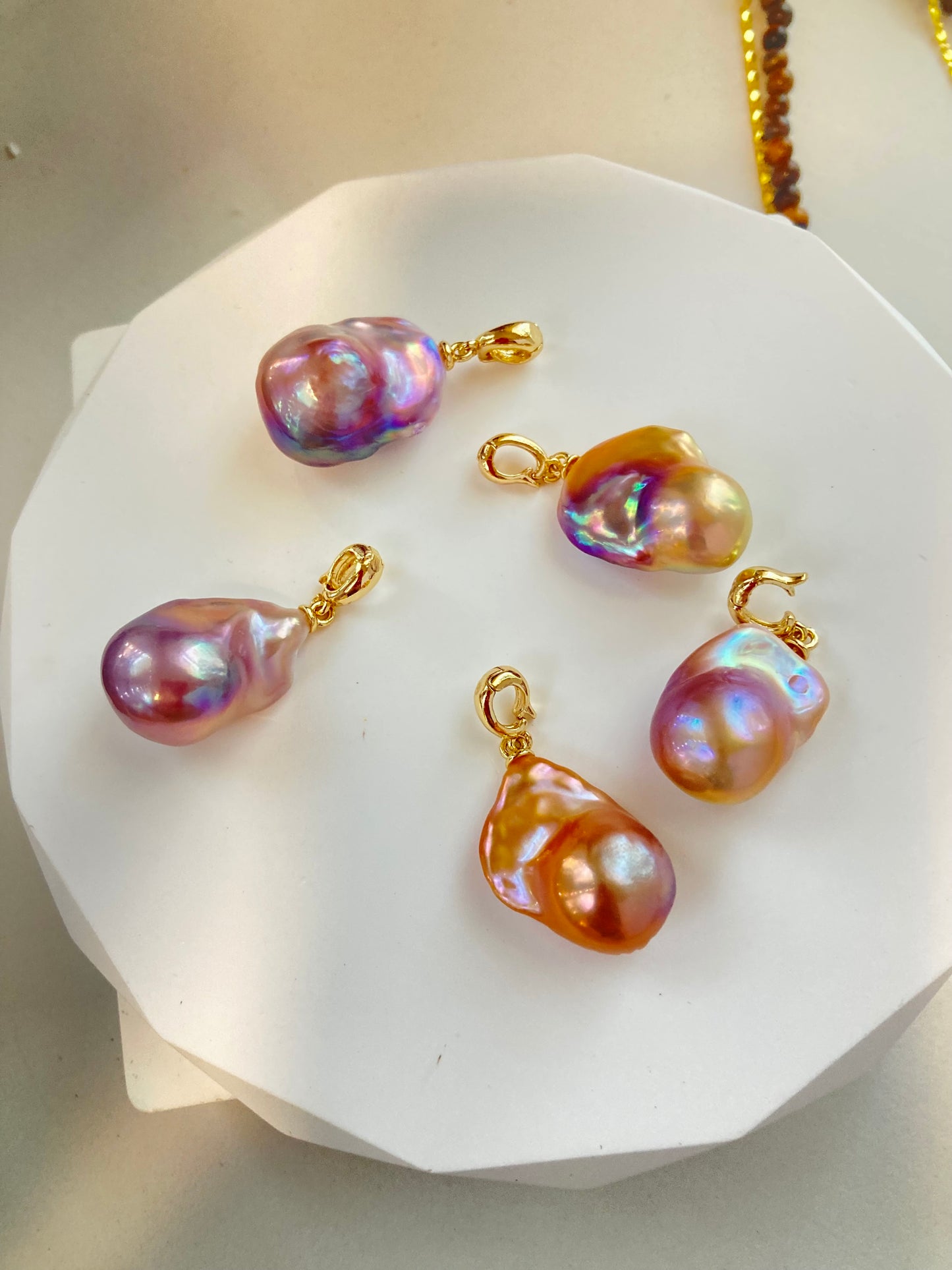 Rainbow Baroque Pearl Pendant