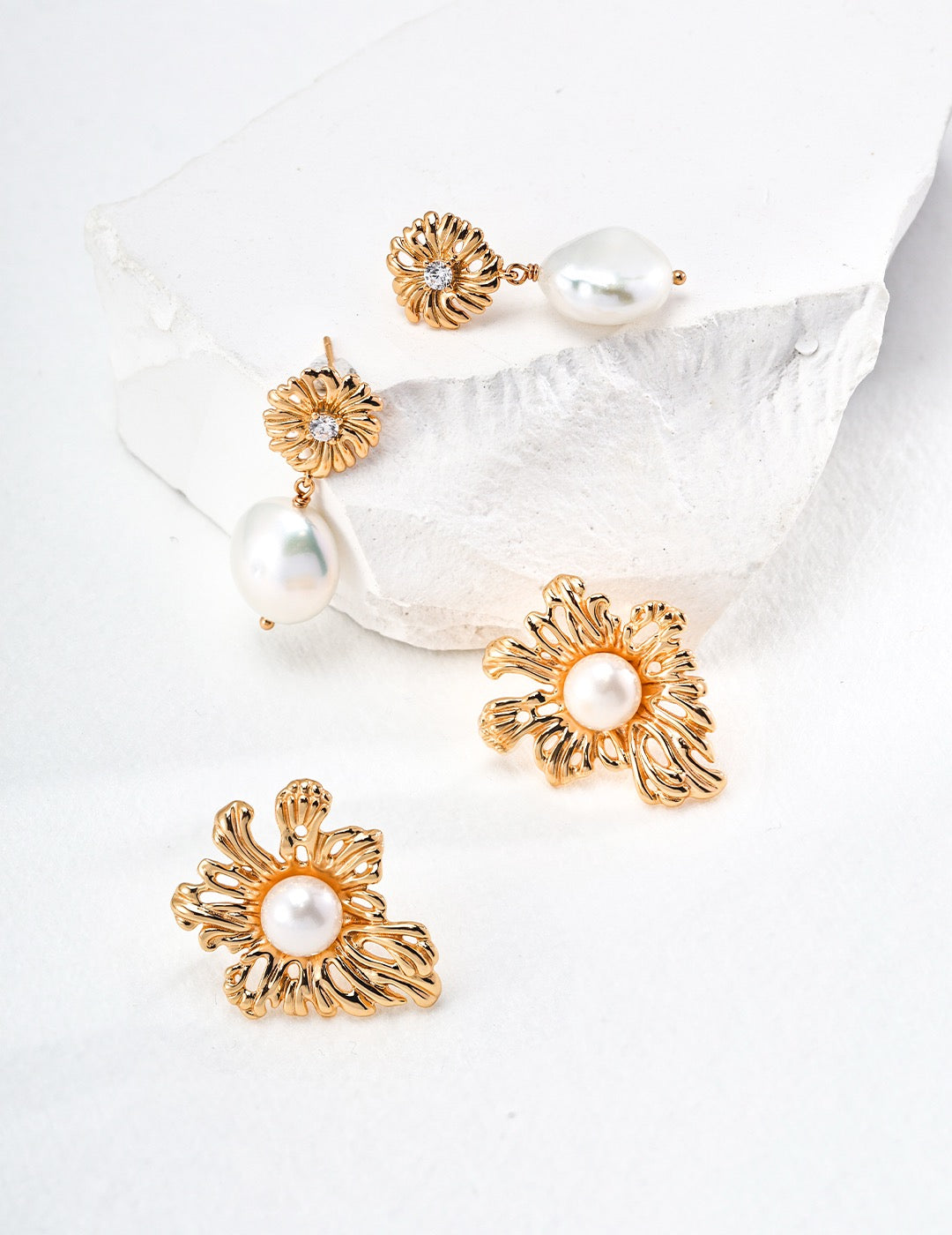Flower of Spring Pearl Earrings