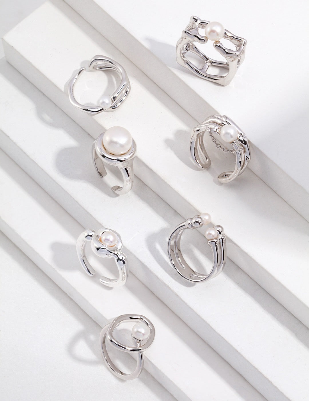 Sterling Silver Pearl Ring