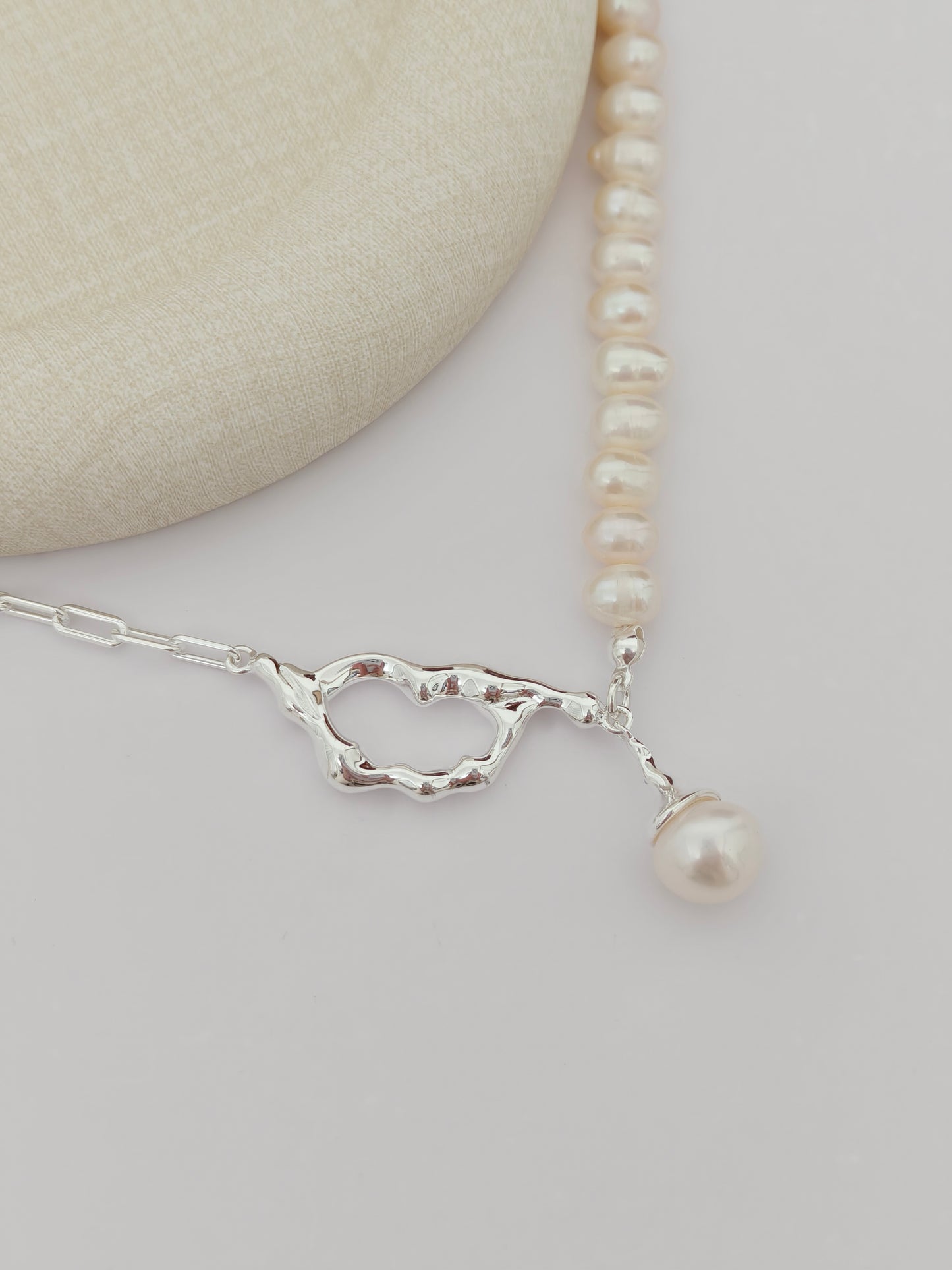 Snow Necklace and Earrings set