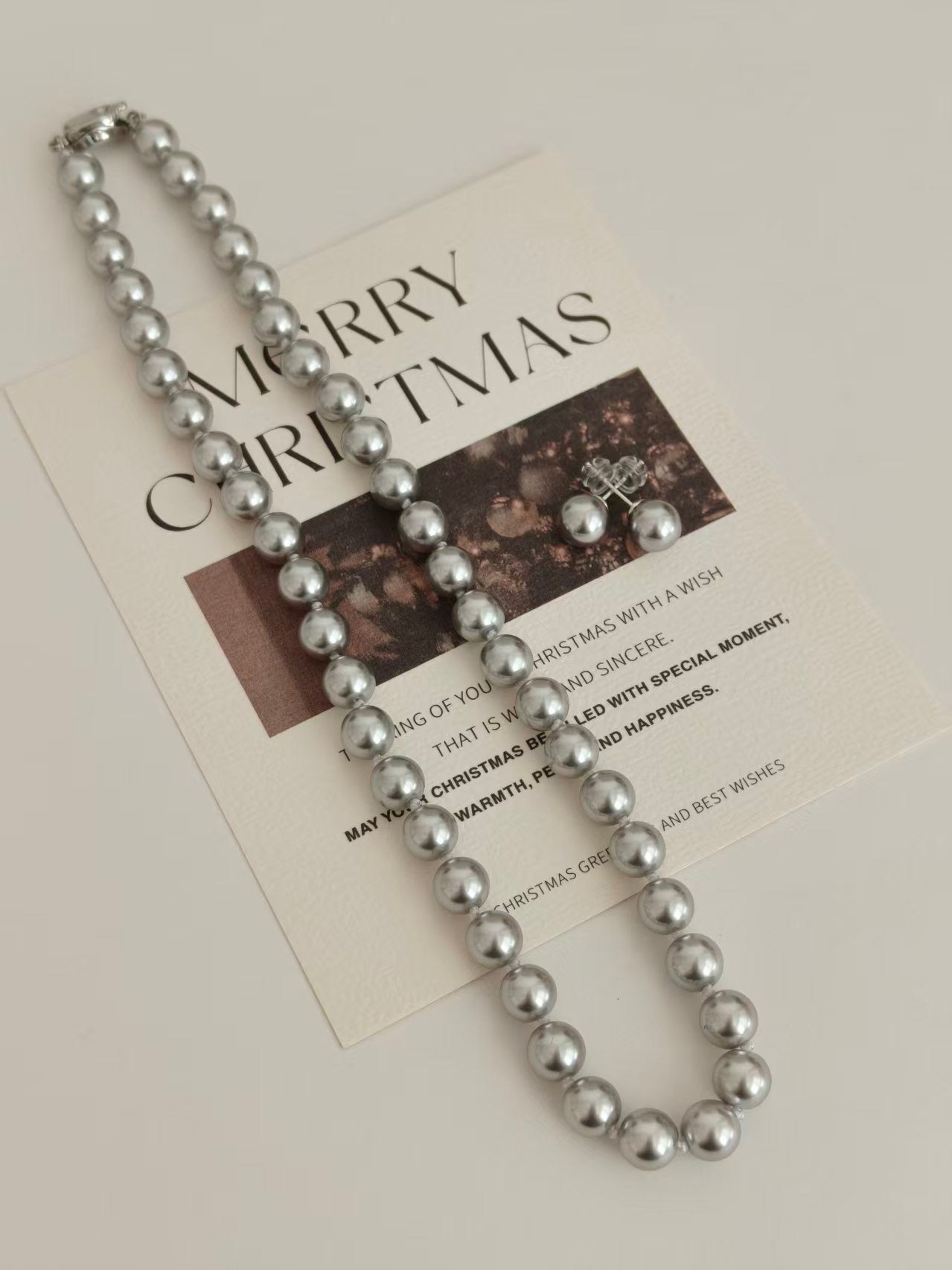 Swarovski Pearl Classic Necklace & Stud Earrings Set