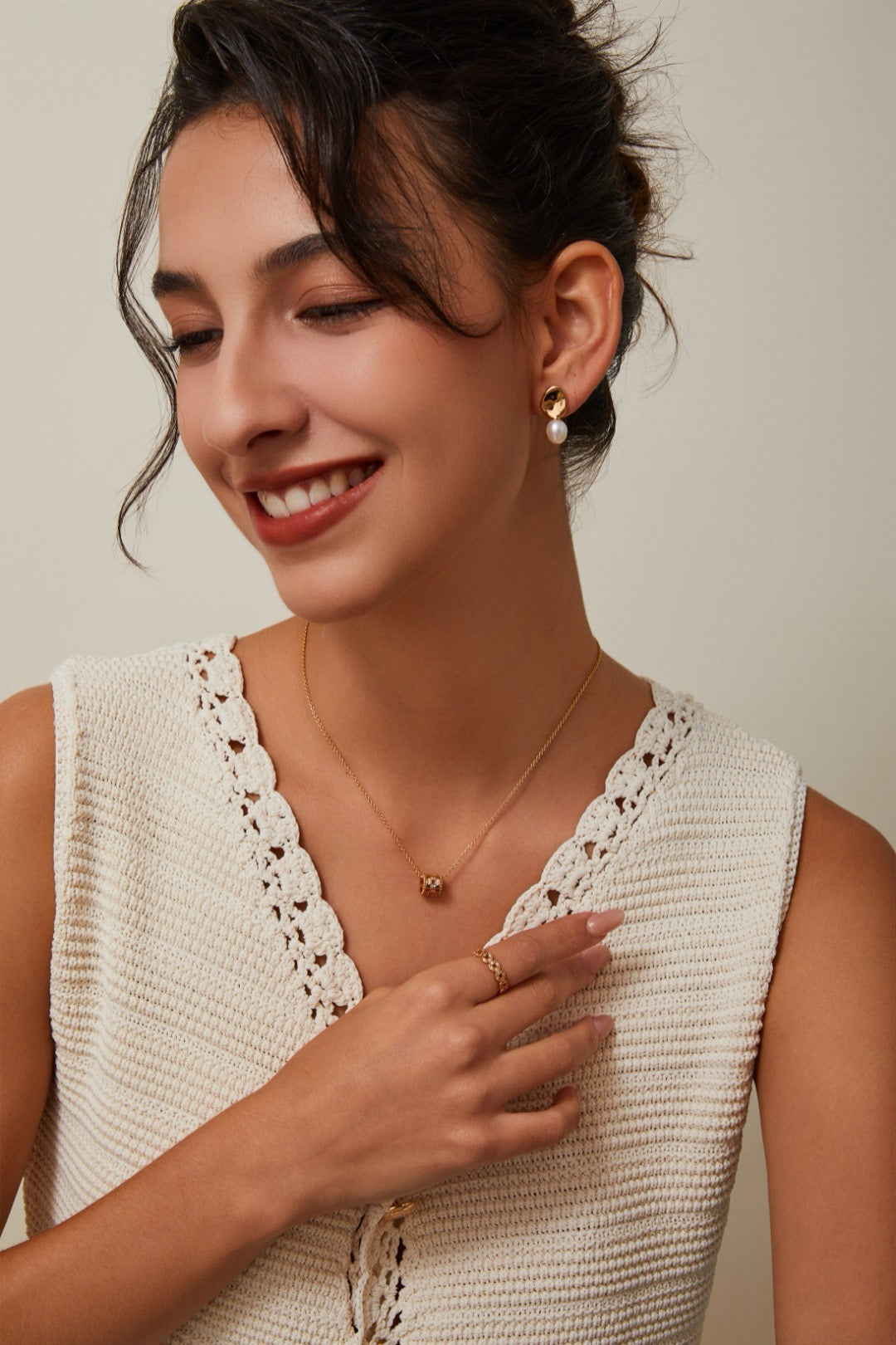 Mirror Pearl Earrings
