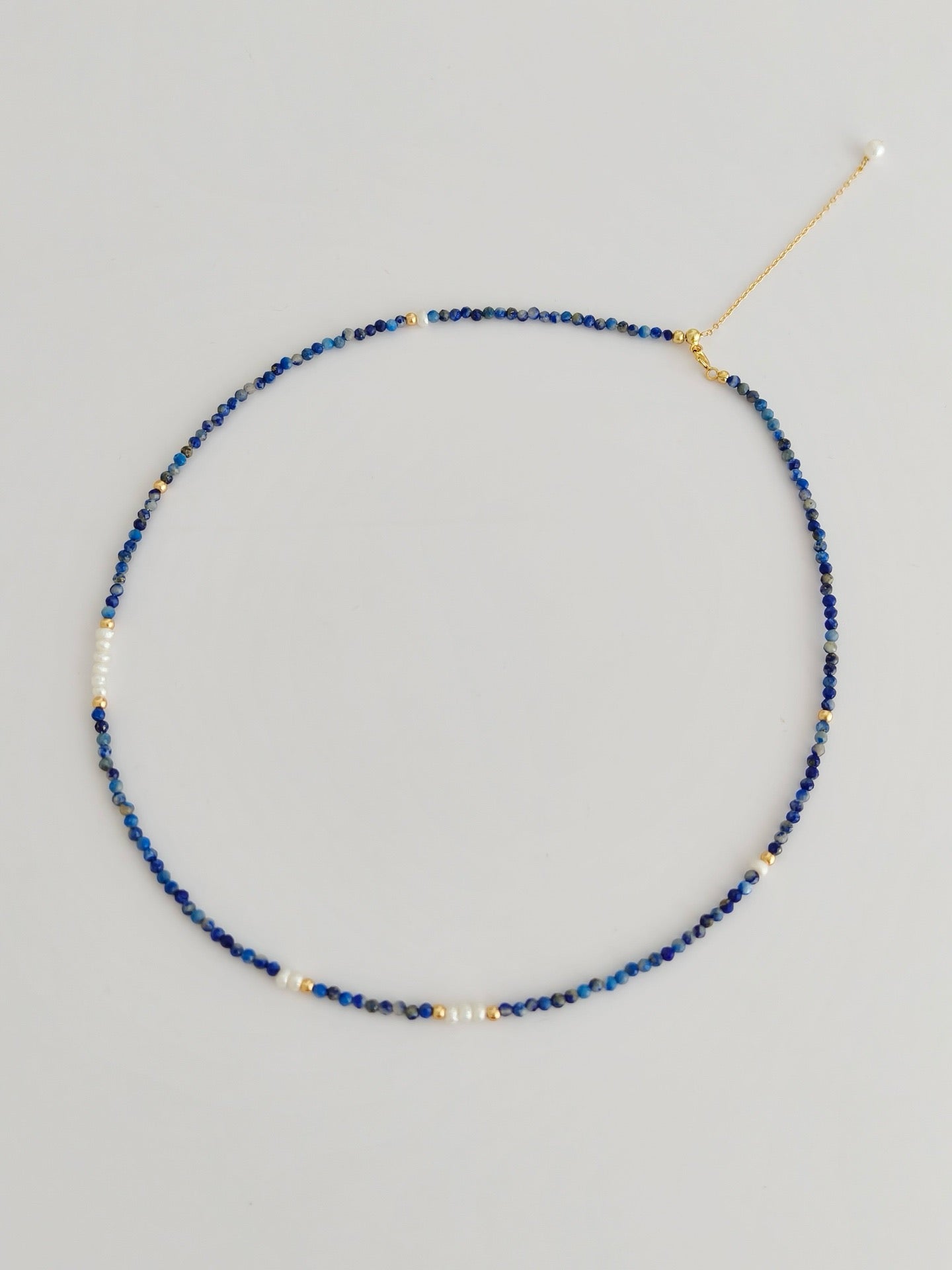 Celestial Lapis Pearl Necklace