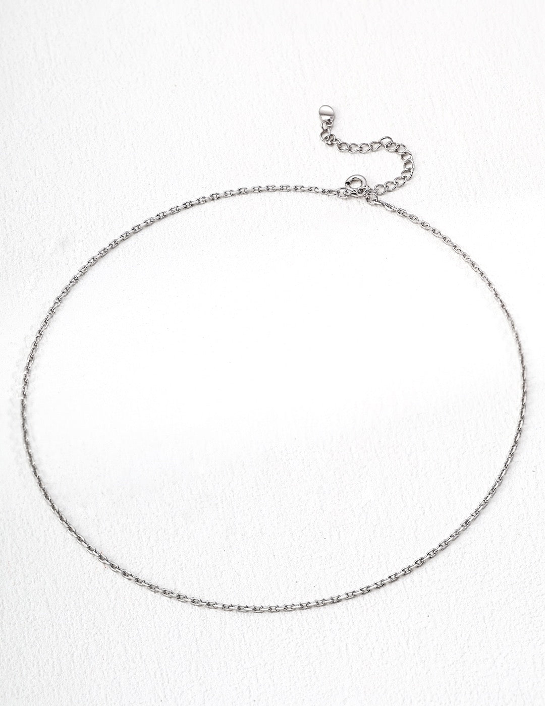 S925 Sterling Silver Adjustable Chain Necklace