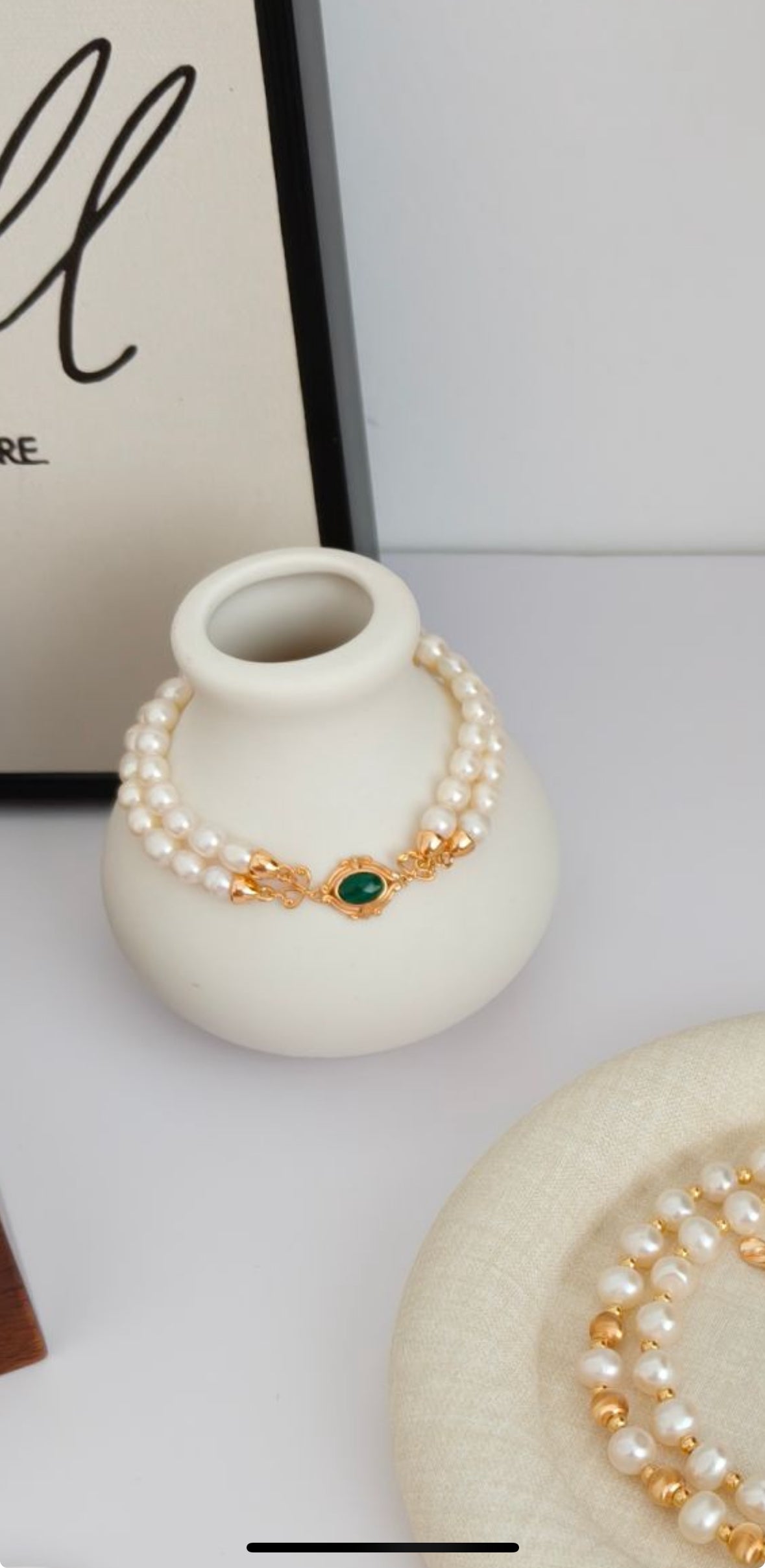 Malachite Pearl Bracelet