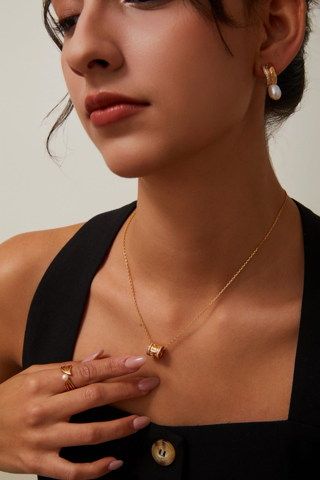 Drum Sterling Silver Necklace