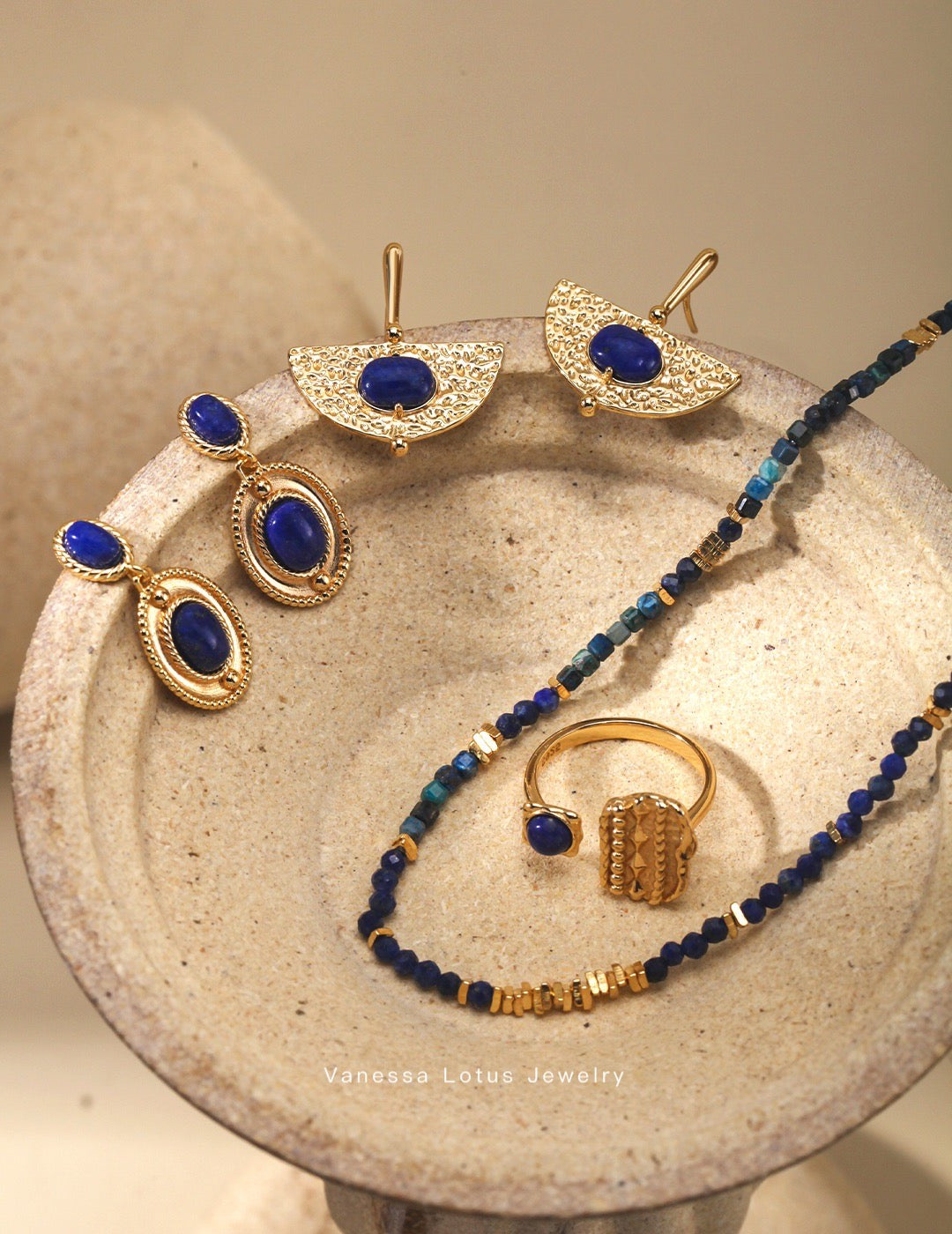 Lapis Lazuli Beaded Necklace