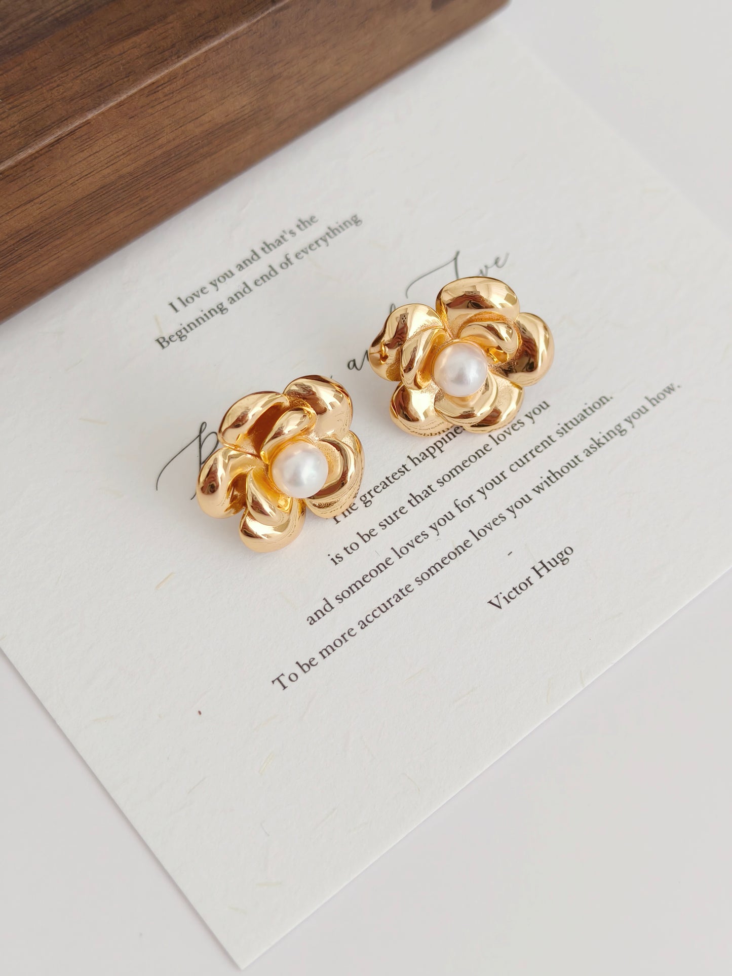 Flower Pearl Studs