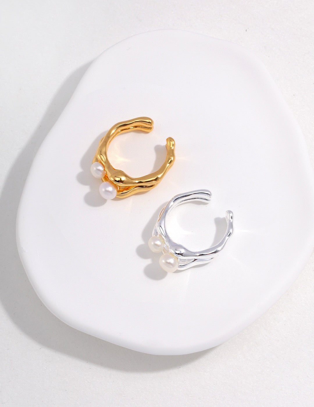 Duet Pearl Ring