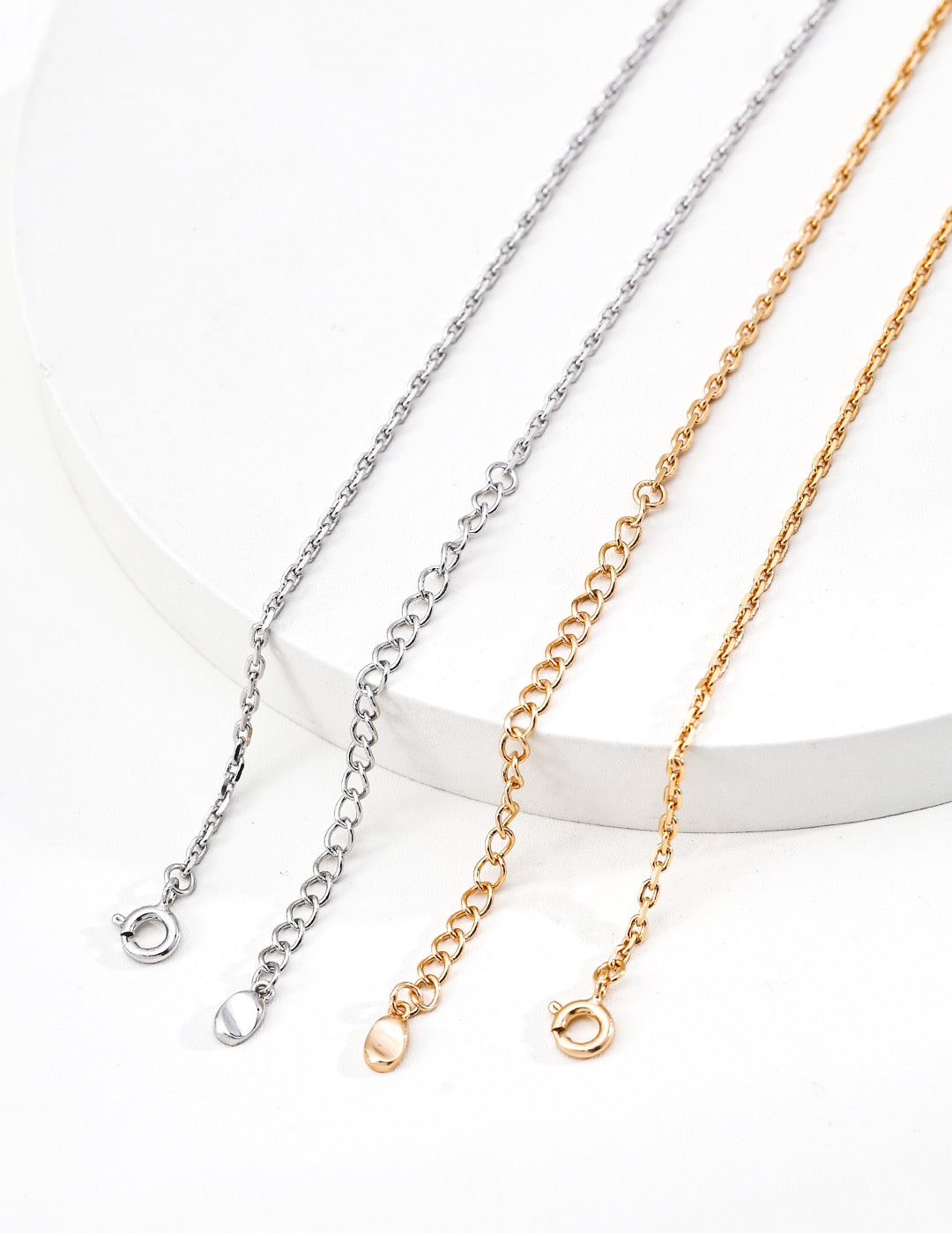 S925 Sterling Silver Adjustable Chain Necklace
