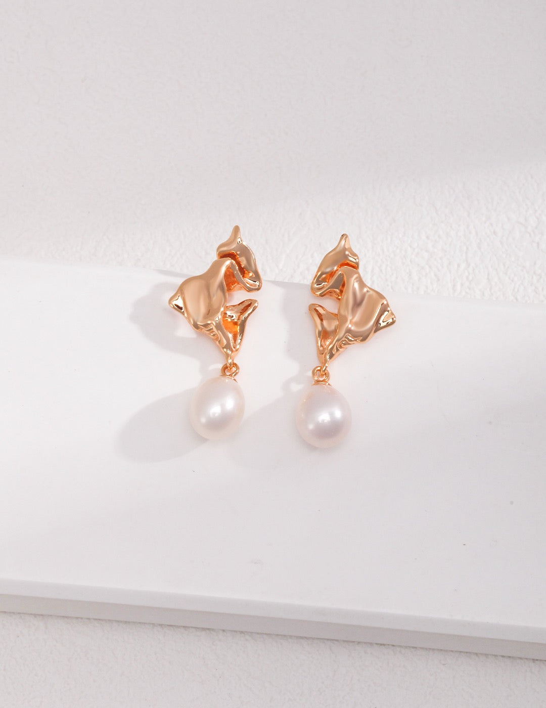 Spring Butterfly Pearl Earrings