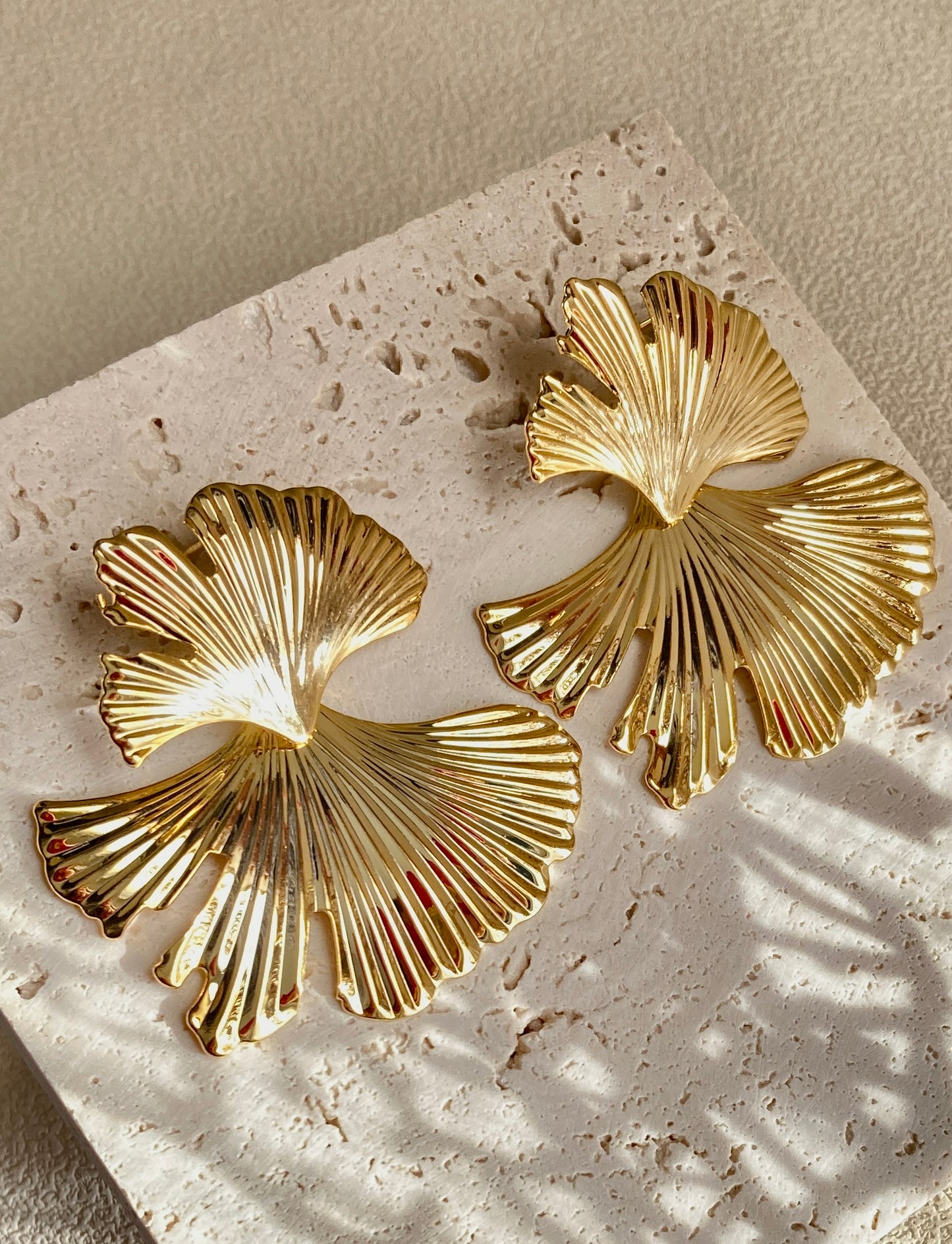 Ginkgo Leaf Earrings