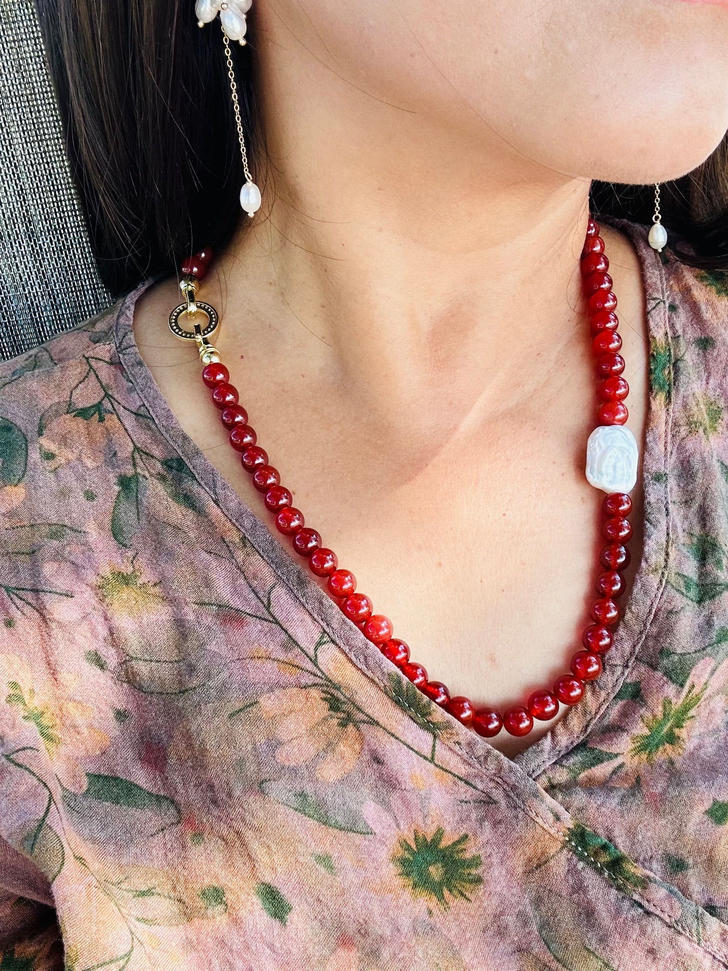 Red Agate Necklace