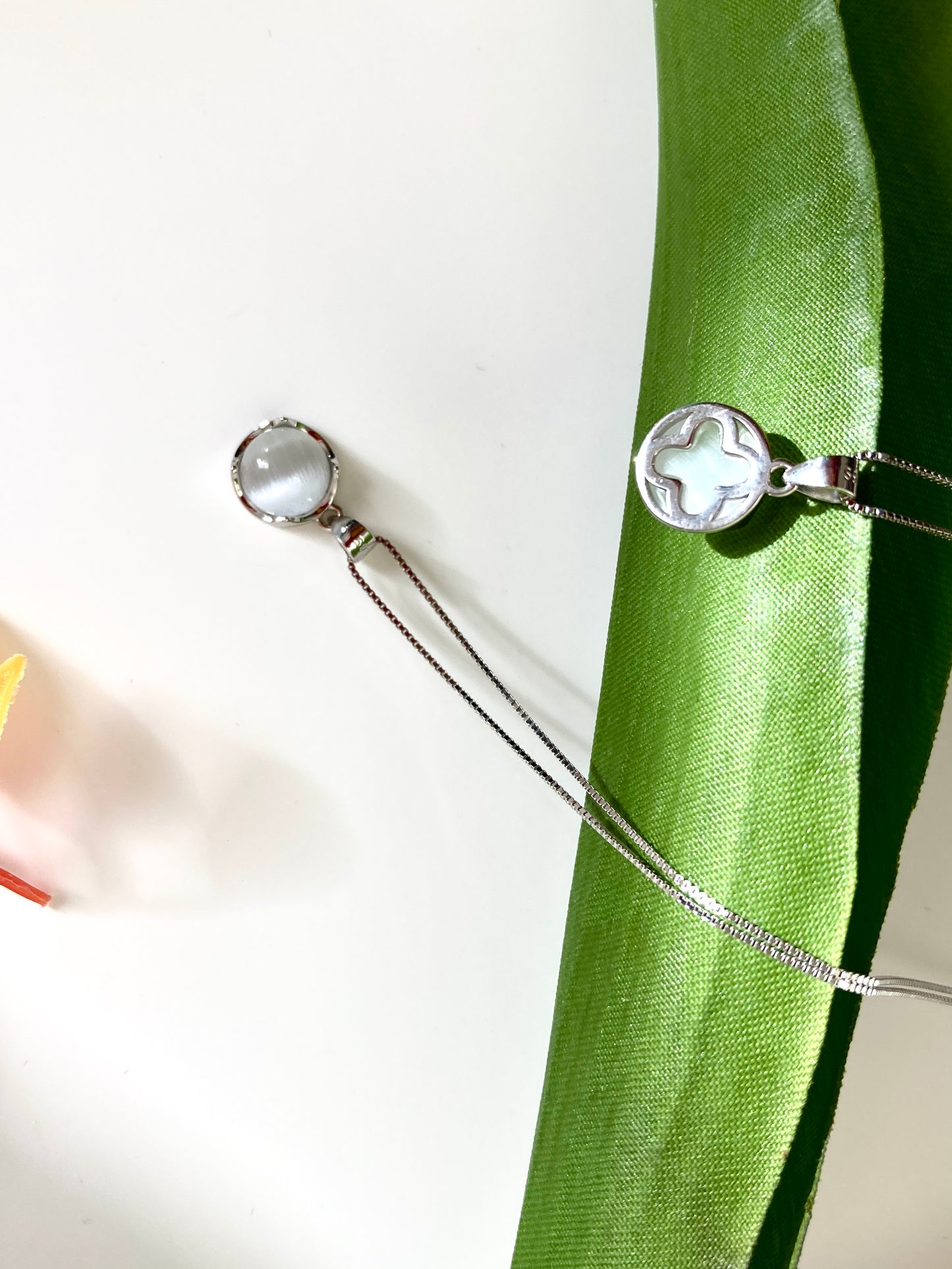 Cat's eye gemstone necklace