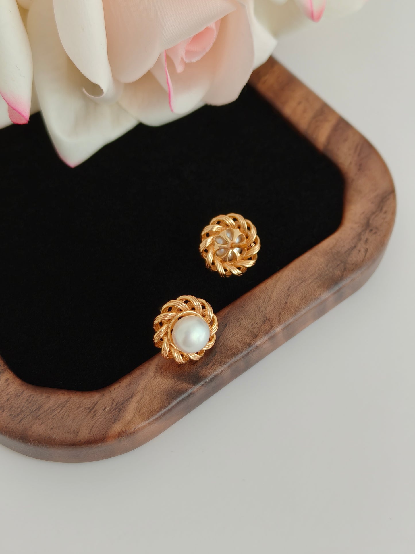 Sunflower Pearl Studs