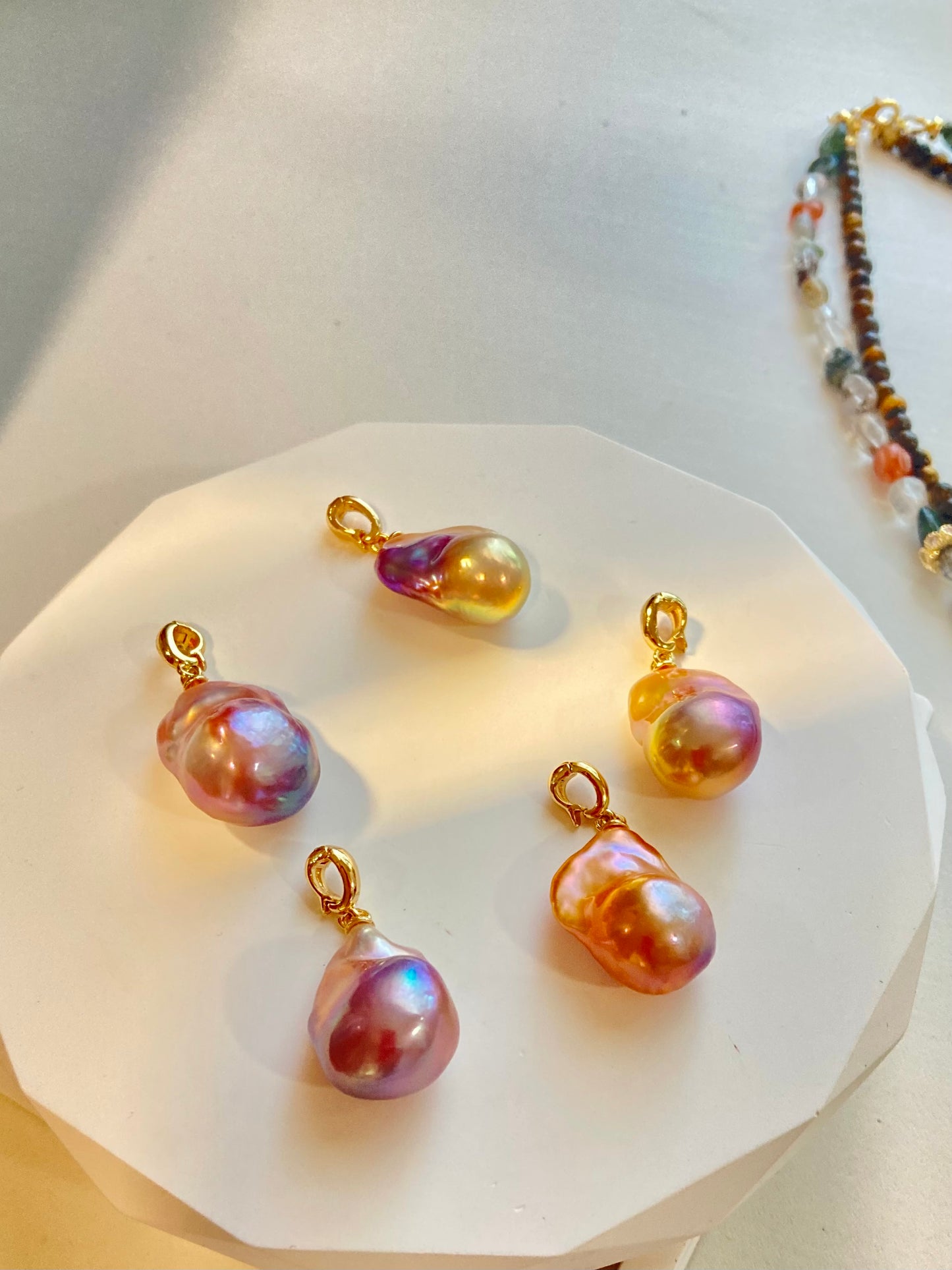 Rainbow Baroque Pearl Pendant