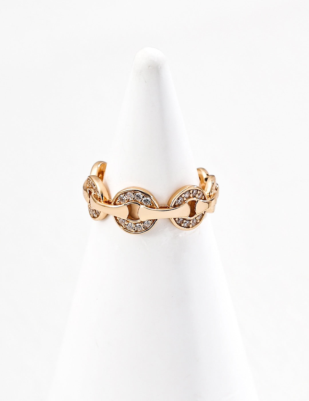 Sterling Silver Coin-Chain Ring