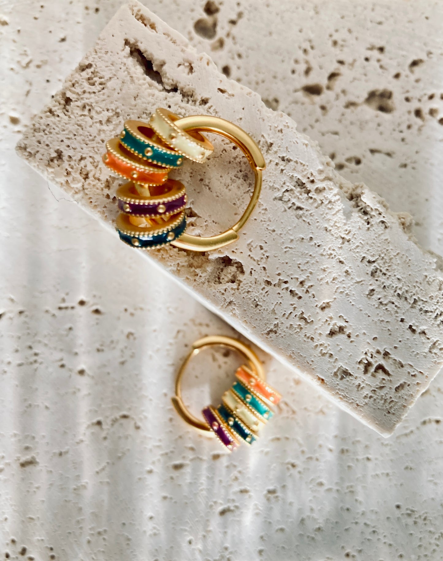 Colored Rings Earrings