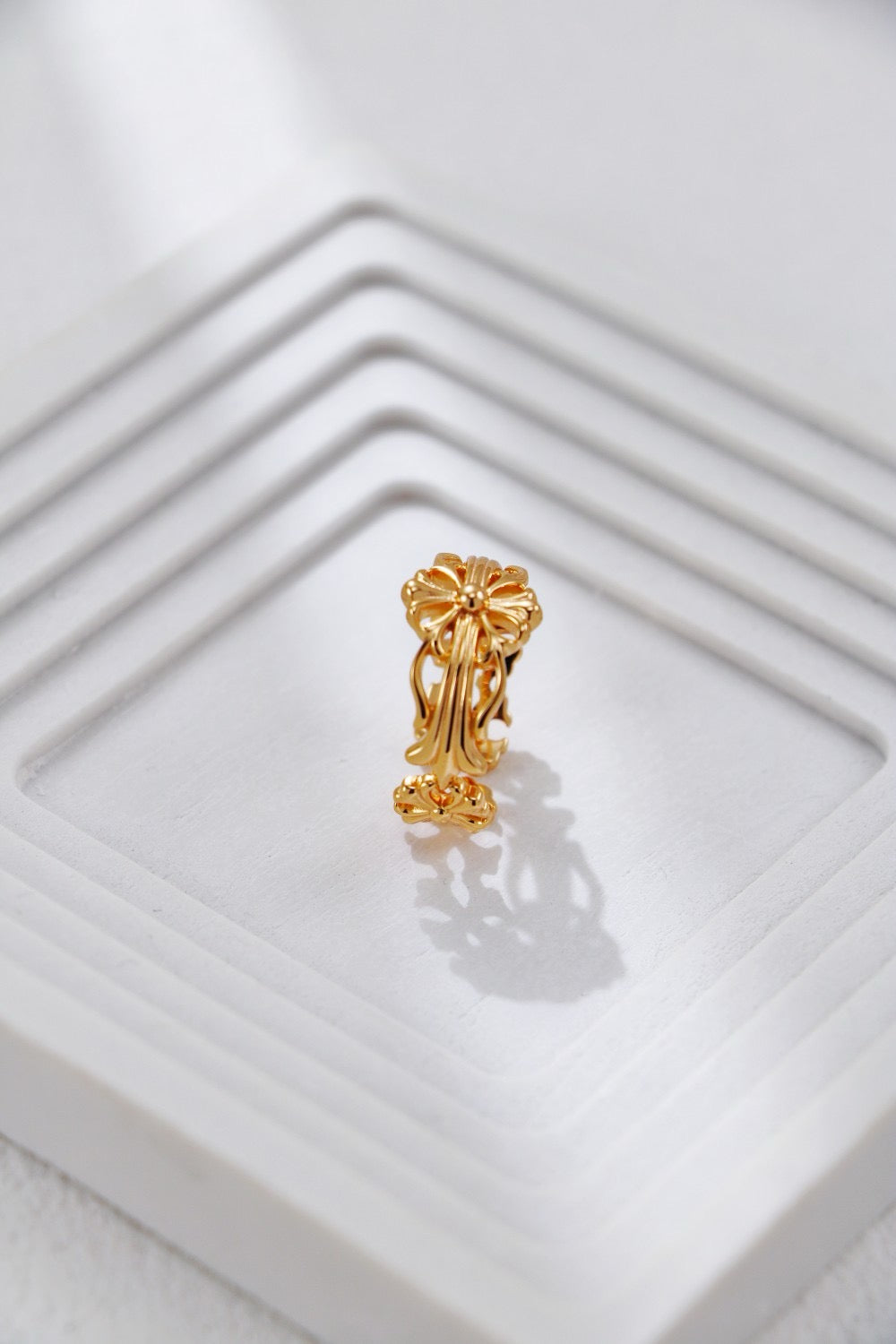 Vintage Flower Sterling Silver Ring