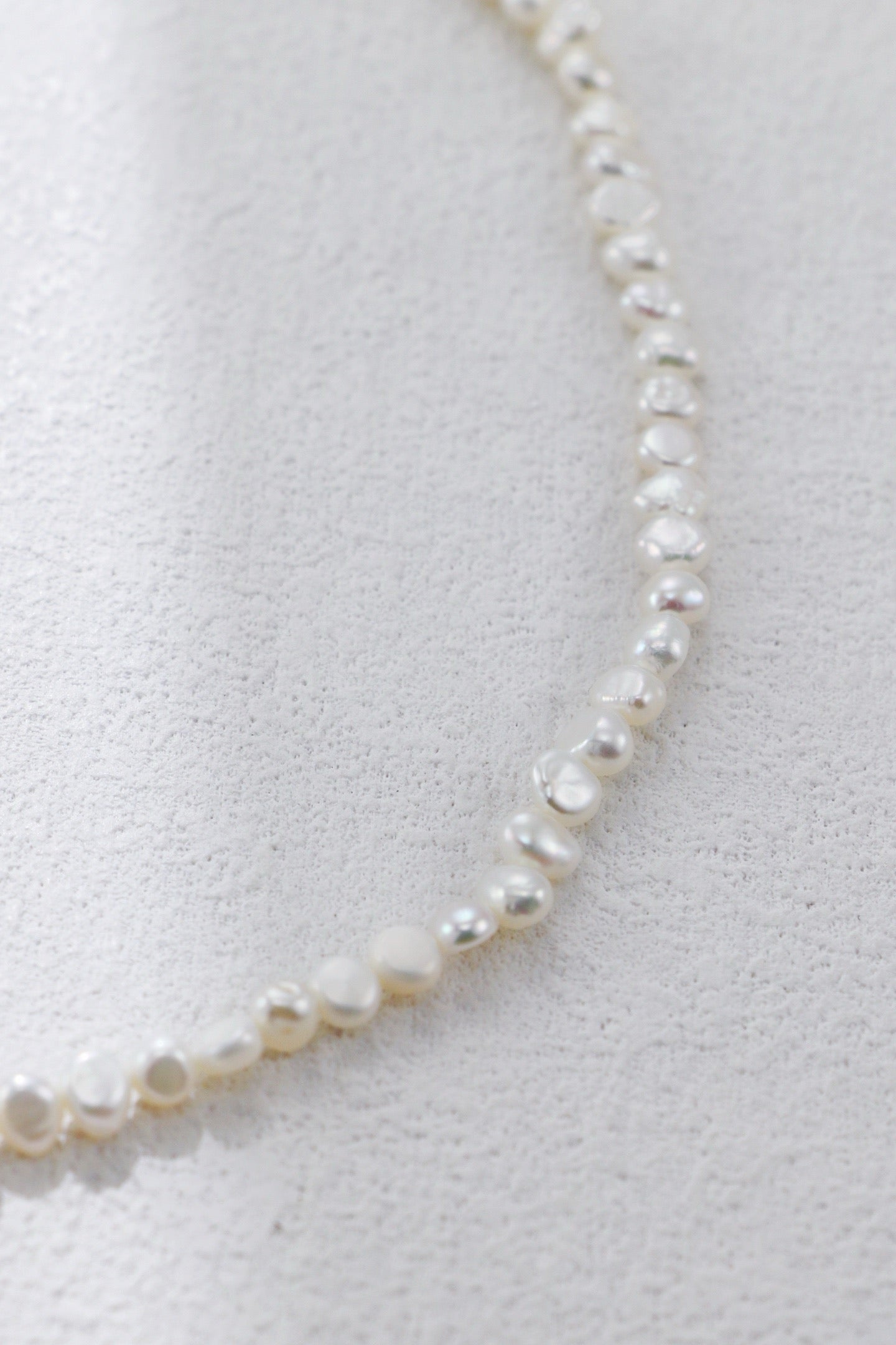 Vintage Gold Natural Freshwater Pearl Necklace – S925 Silver
