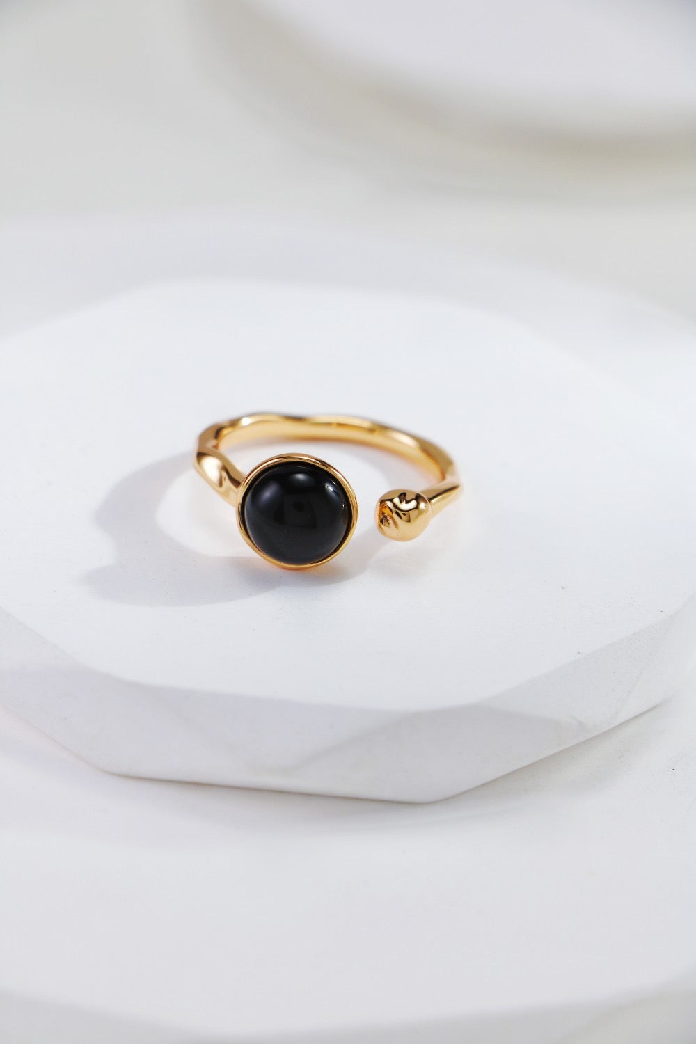 Sterling Silver Black Agate Ring