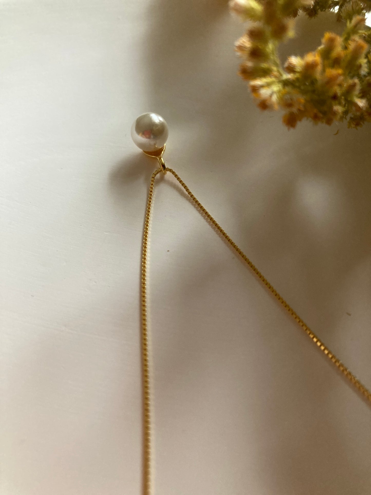 Pearl sterling silver necklace