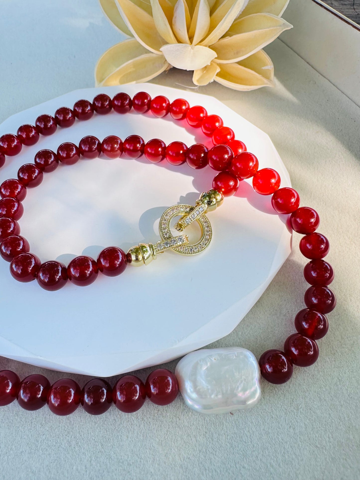 Red Agate Necklace