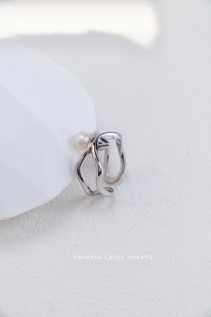 Pearl Ring - Butterfly