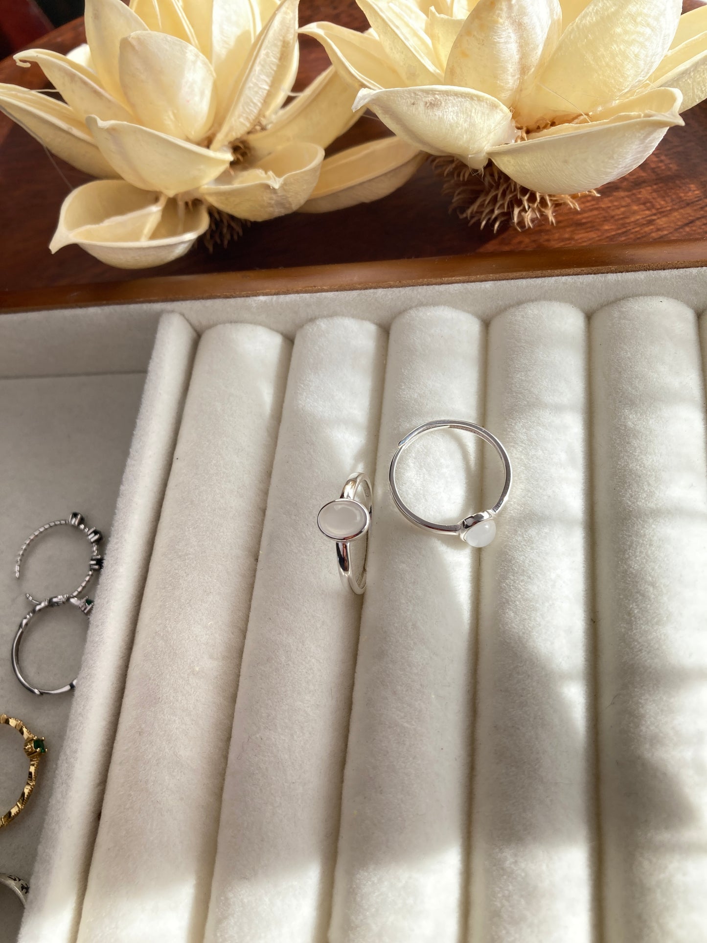 White Chalcedony Ring