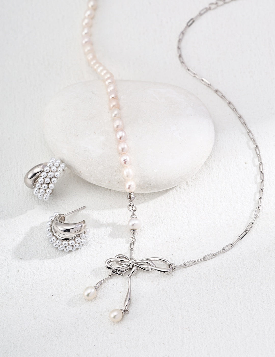 Sterling Silver and Pearl Necklace