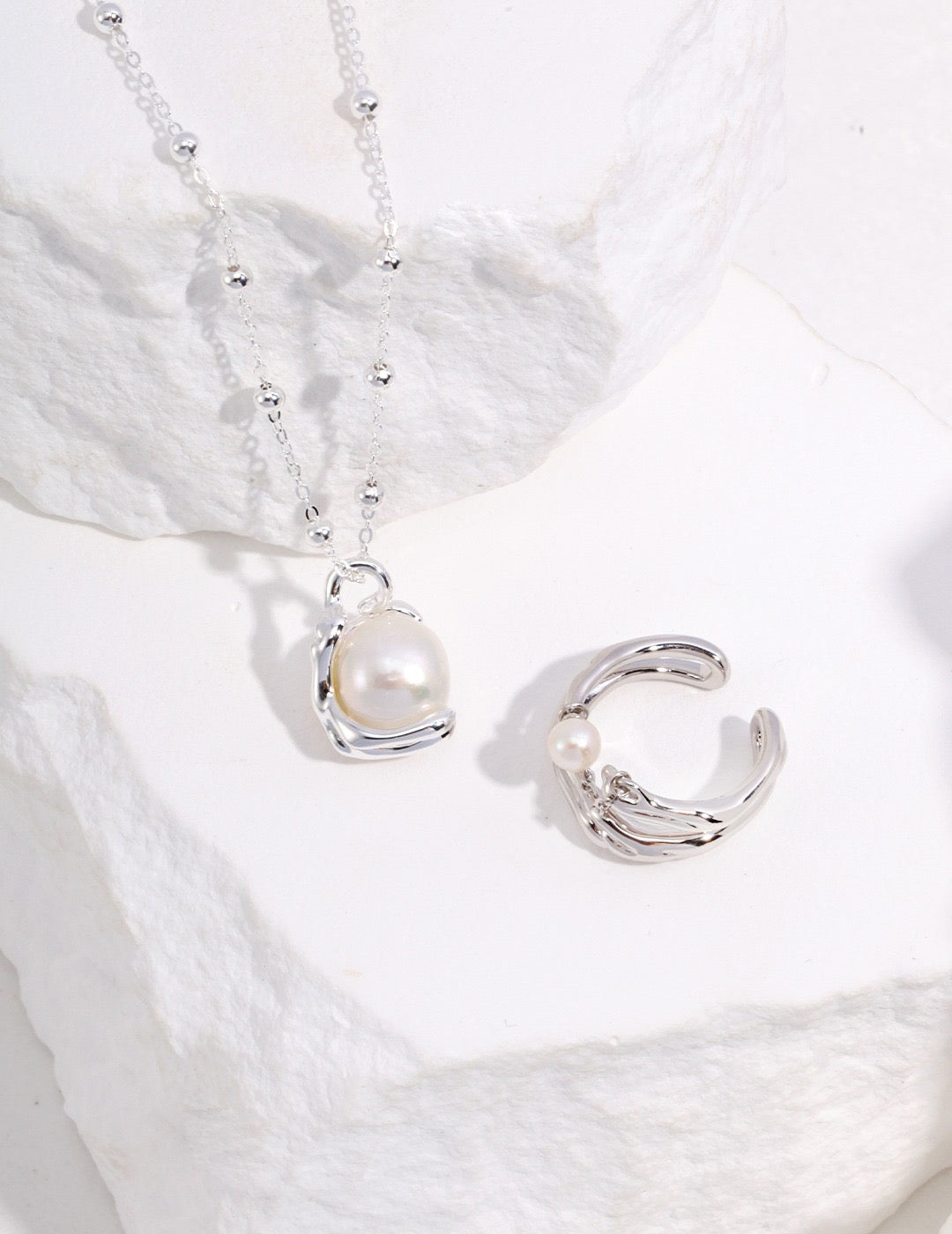 Pearl and Sterling Silver Necklace