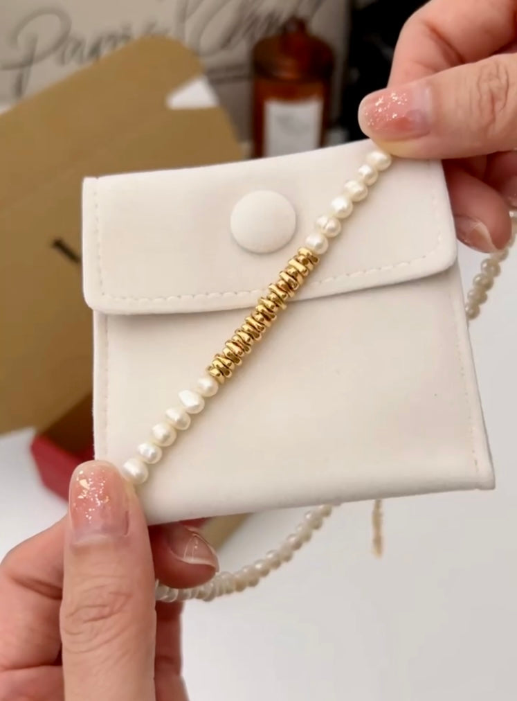 Pearl Necklace and Bracelet