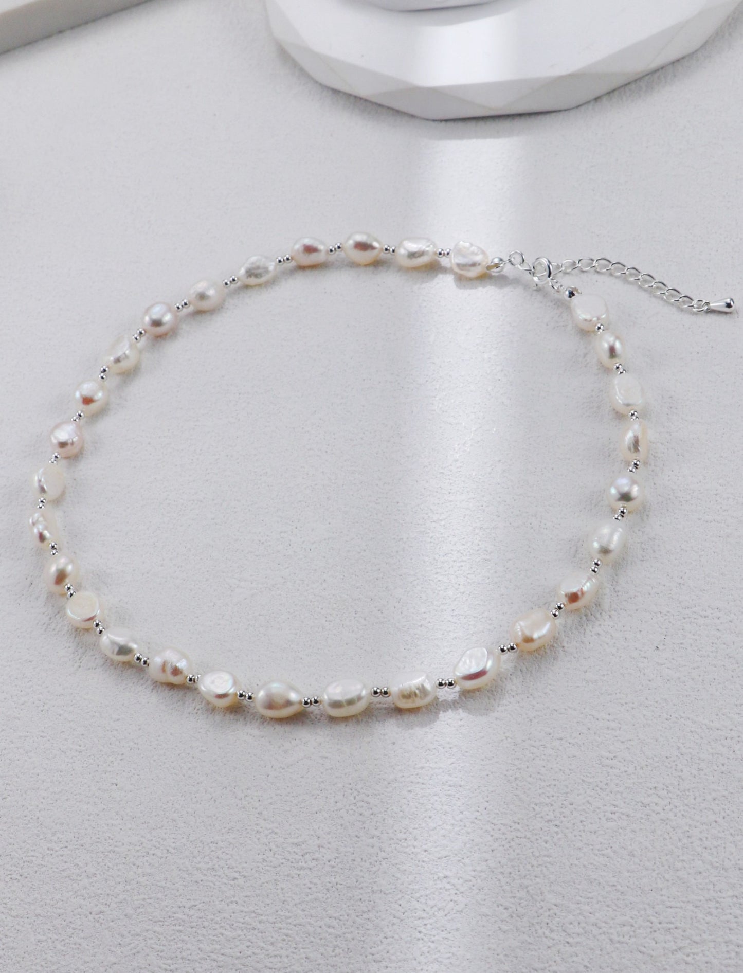 Sterling Silver Pearl Necklace