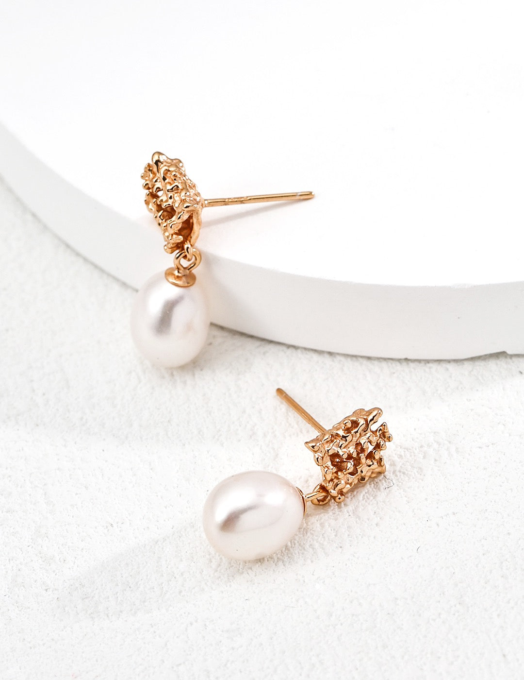 Pearl and Silver Earrings