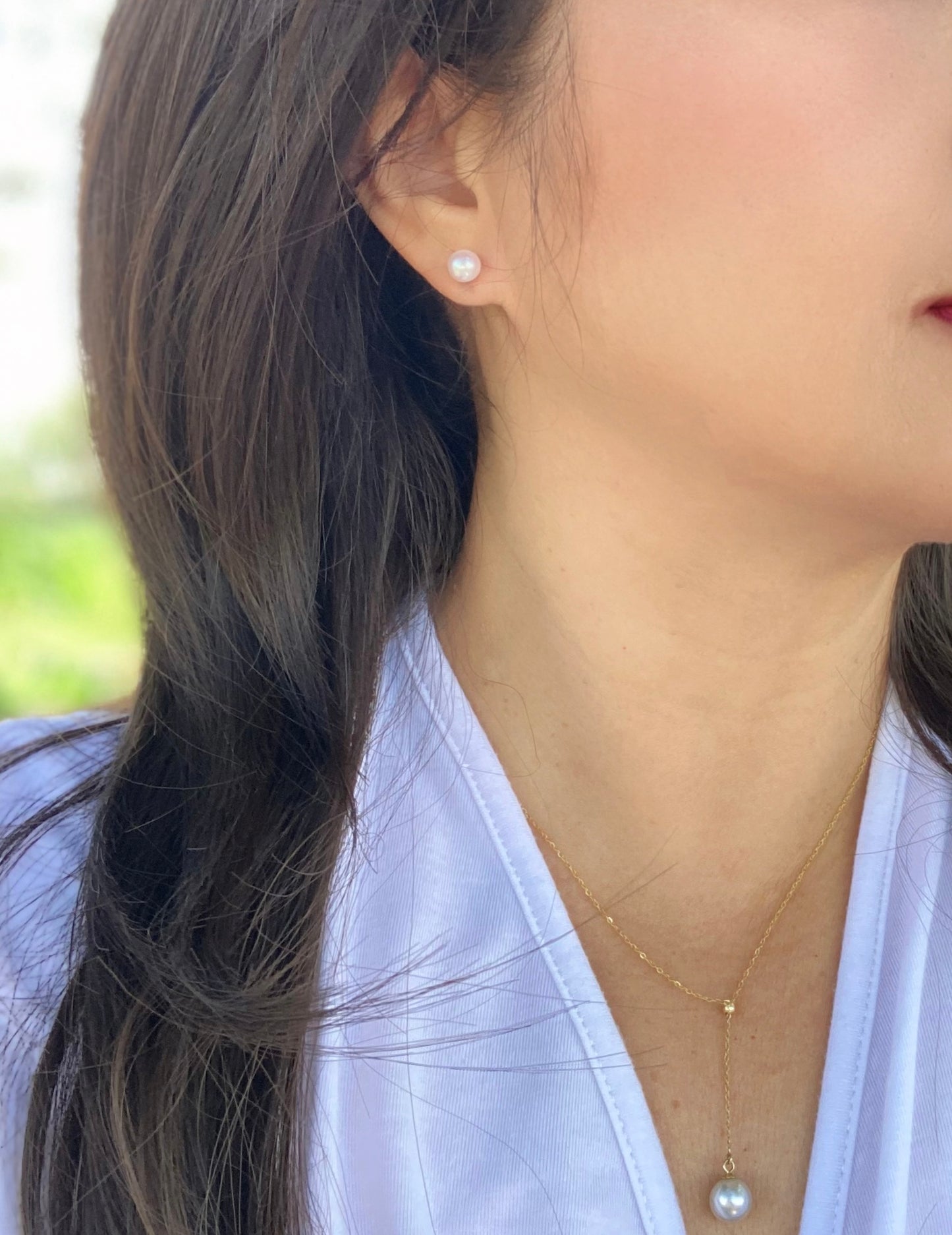 Minimalist Handcrafted Baroque Pearl Earrings