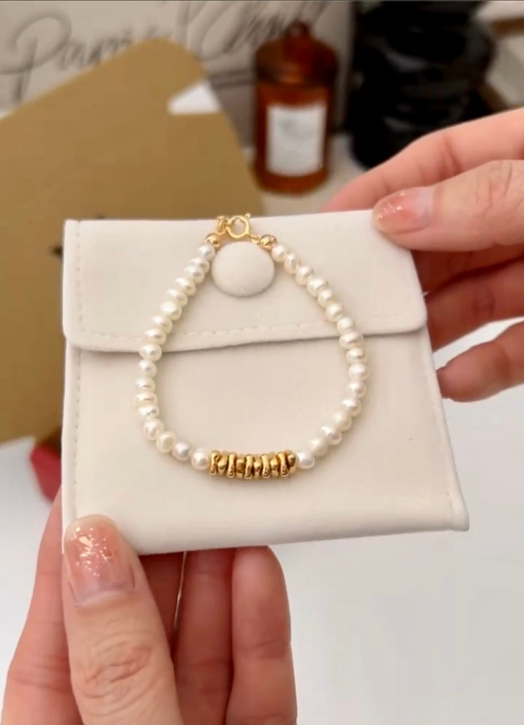 Pearl Necklace and Bracelet