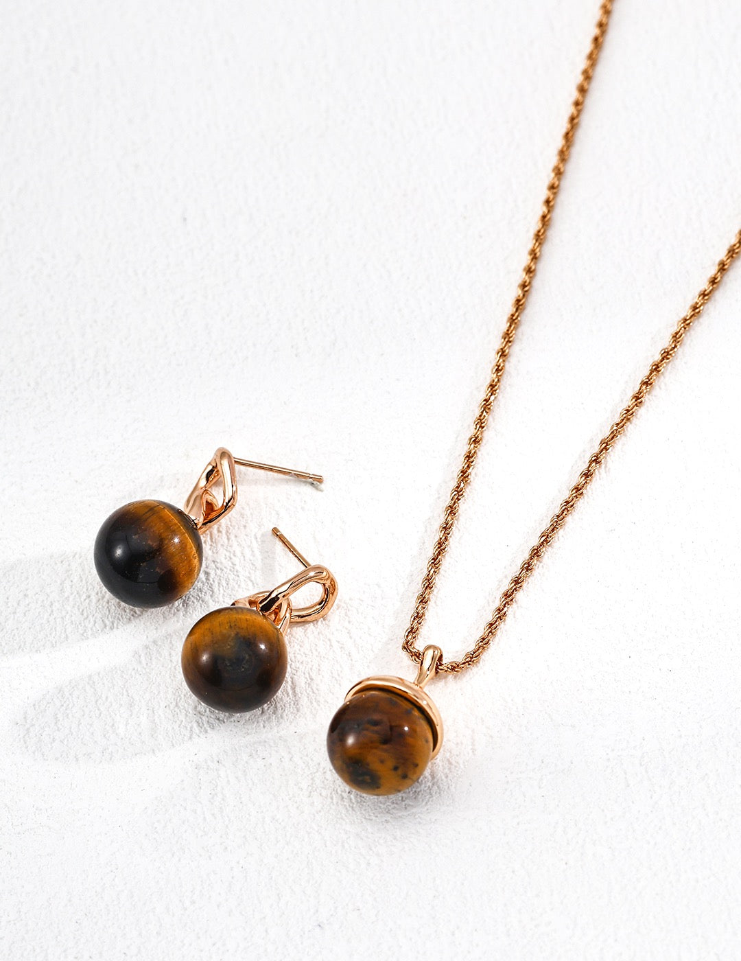 Tiger’s Eye Gemstone Earrings