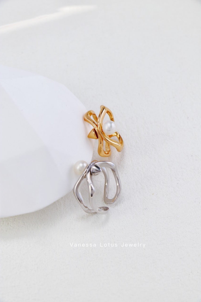 Pearl Ring - Butterfly