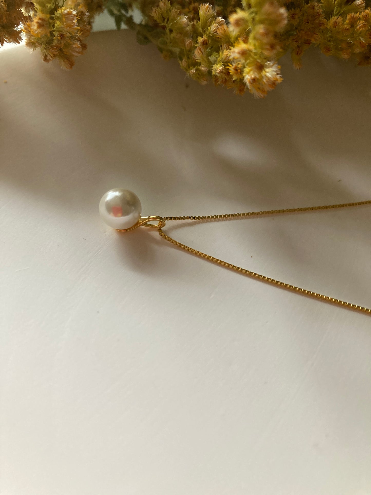 Pearl sterling silver necklace