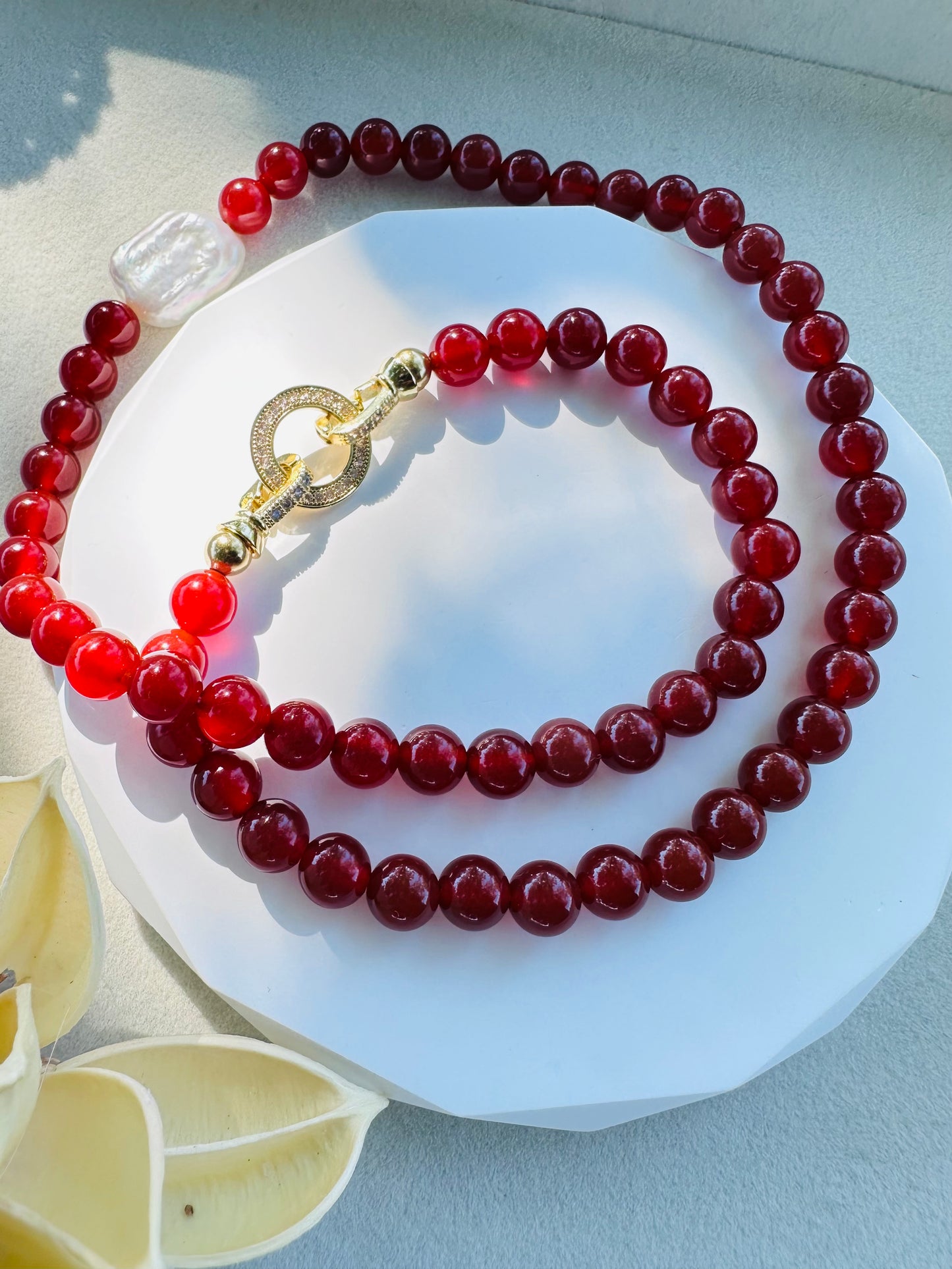 Red Agate Necklace