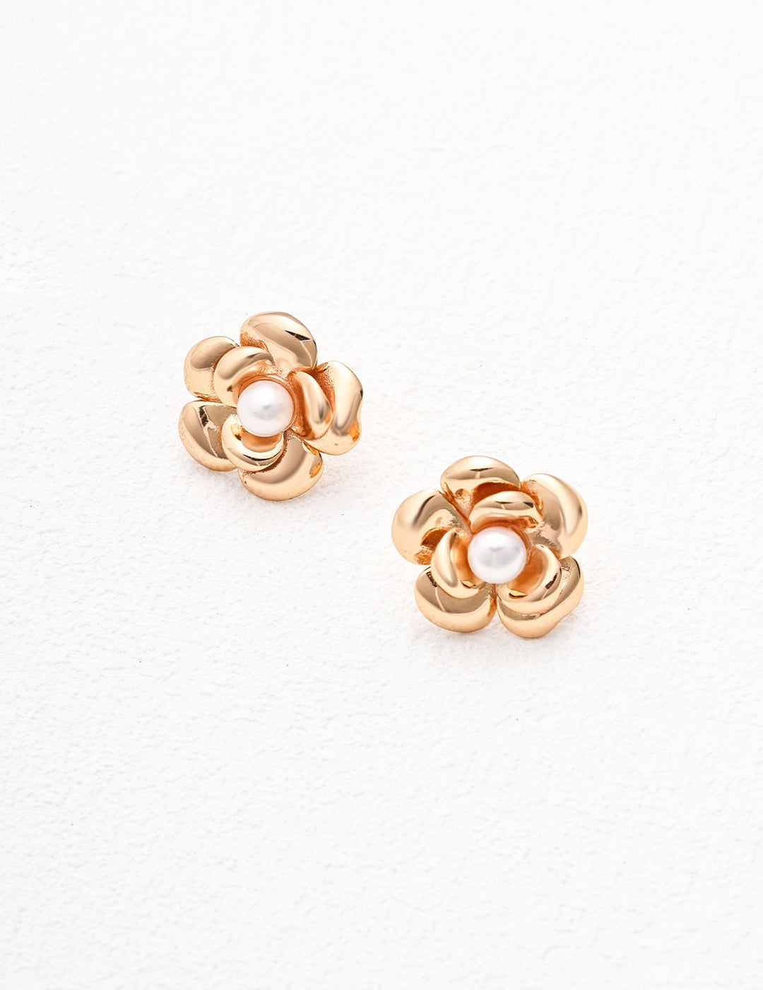 Flower Pearl Studs