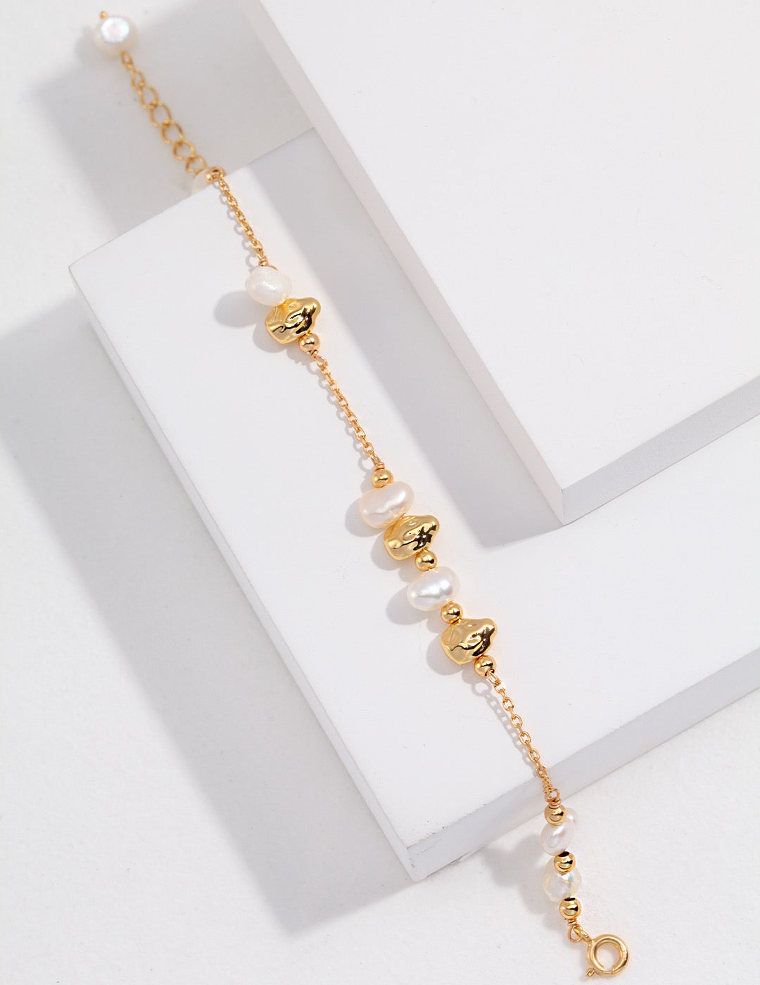 Little Baroque Pearl and Sterling Silver Bracelet