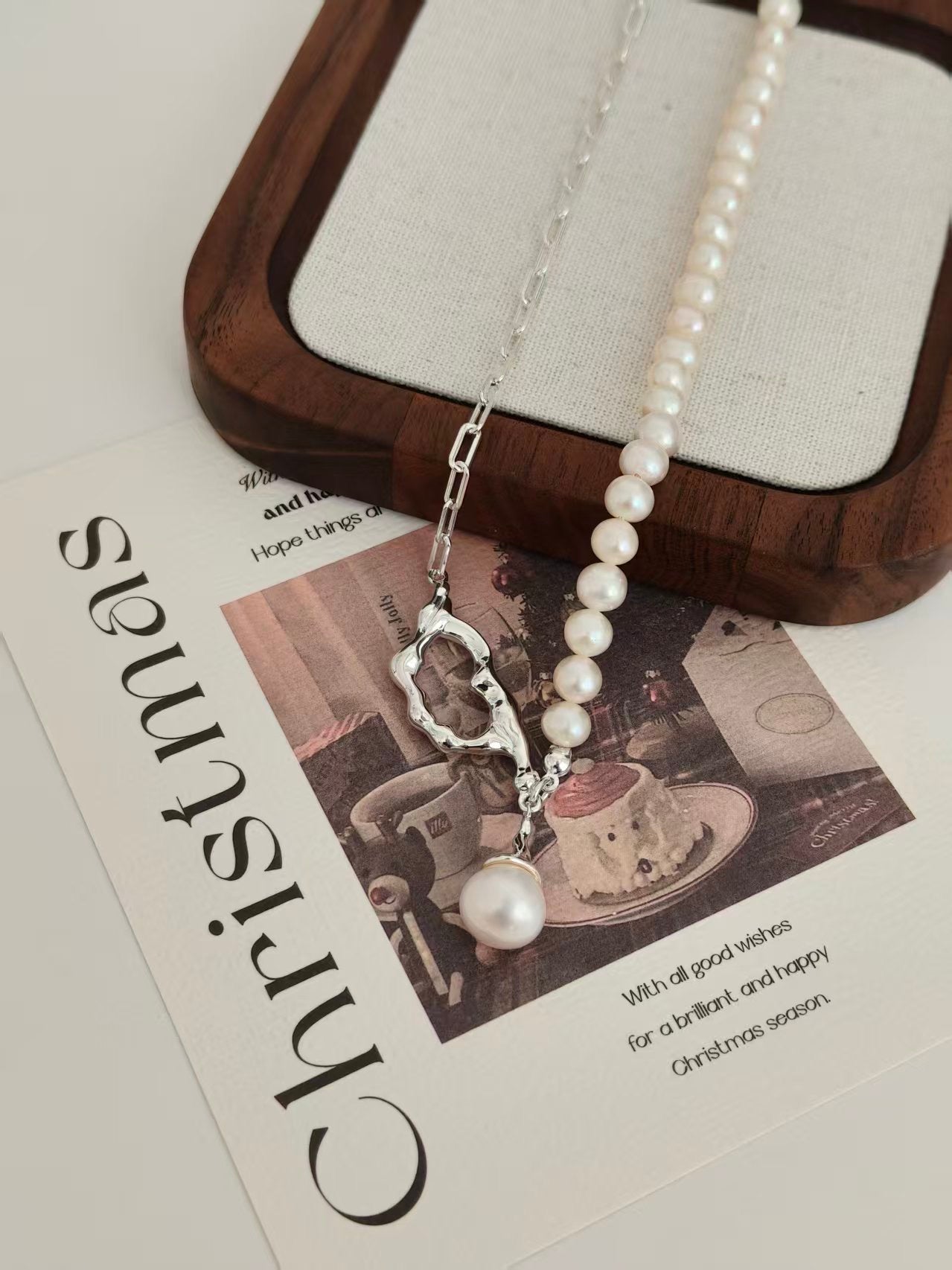 Snow Necklace and Earrings set