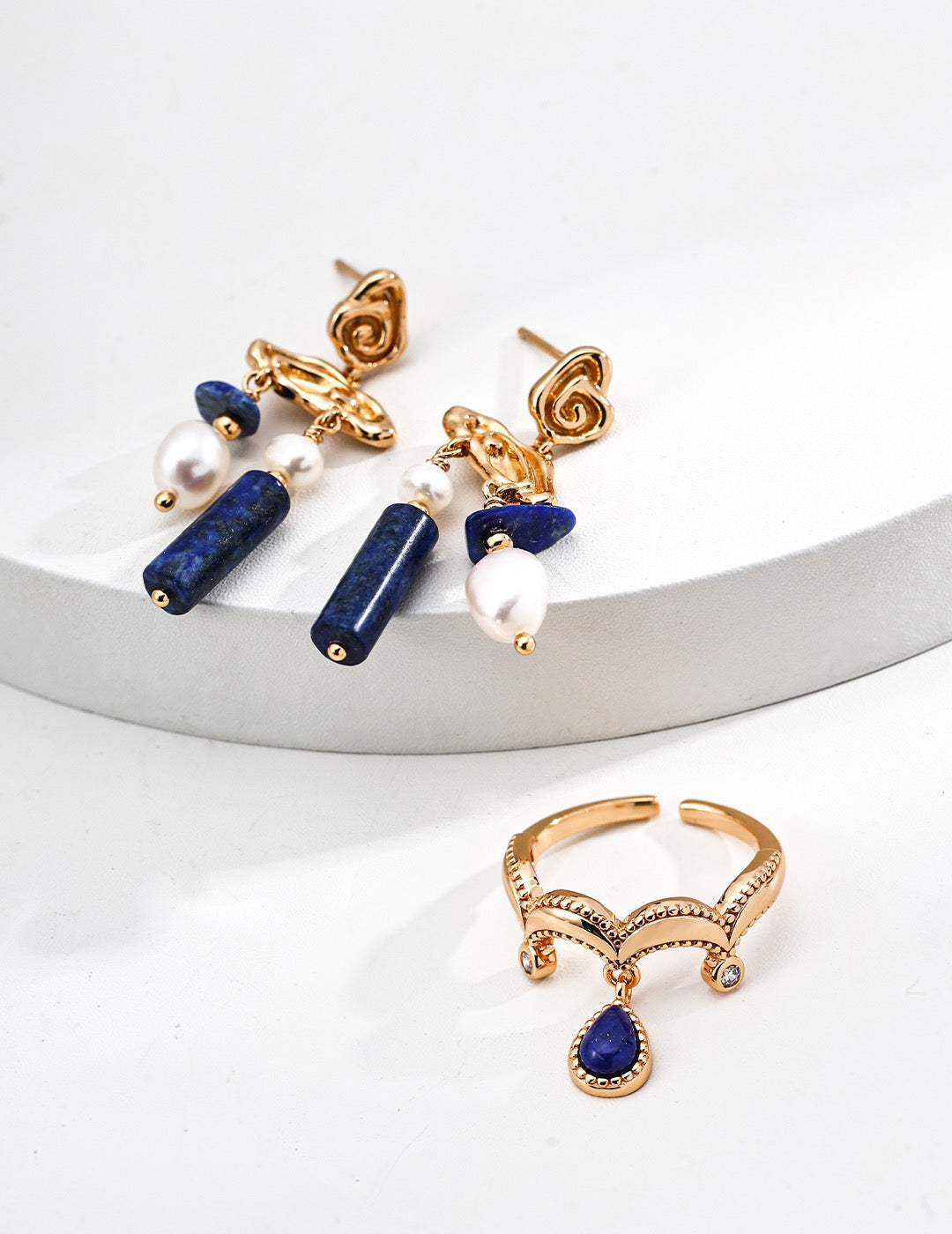 Celestial Harmony Lapis Lazuli Ring