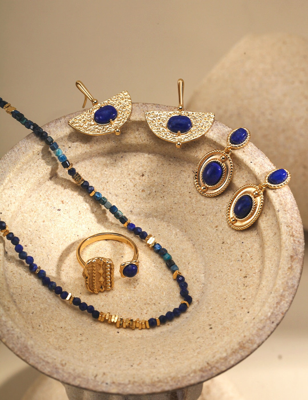 Lapis Moonlight Earrings