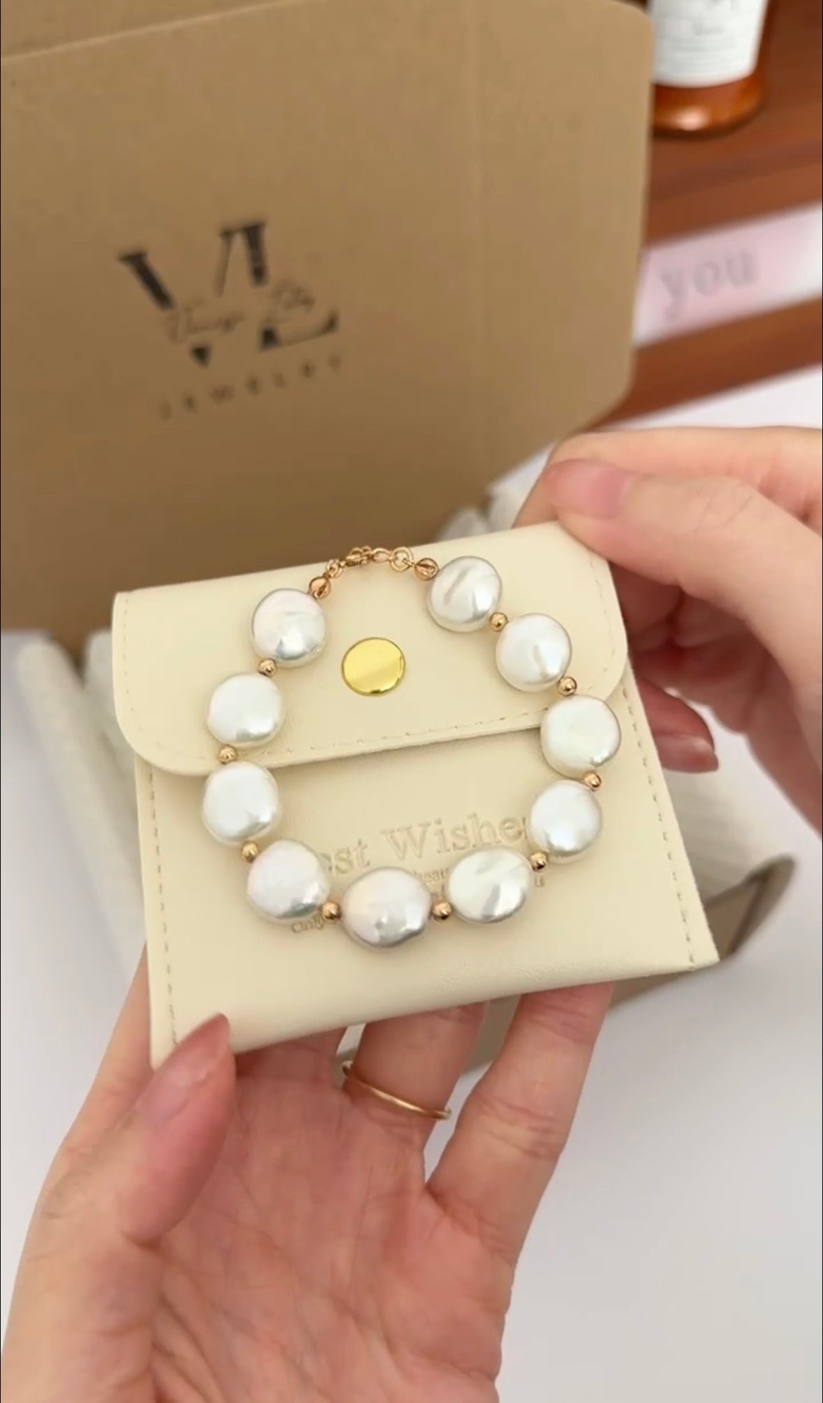 Vintage Baroque Pearl Bracelet – S925 Sterling Silver, Natural Freshwater Pearls