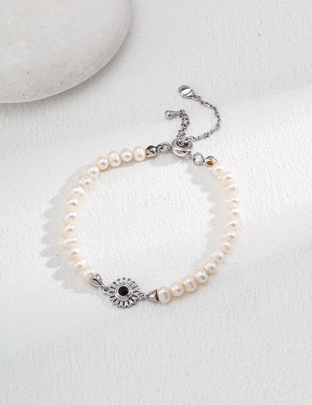 Golden Sun Pearl Bracelet and Necklace