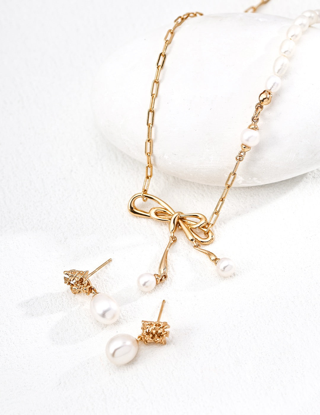 Pearl and Silver Earrings