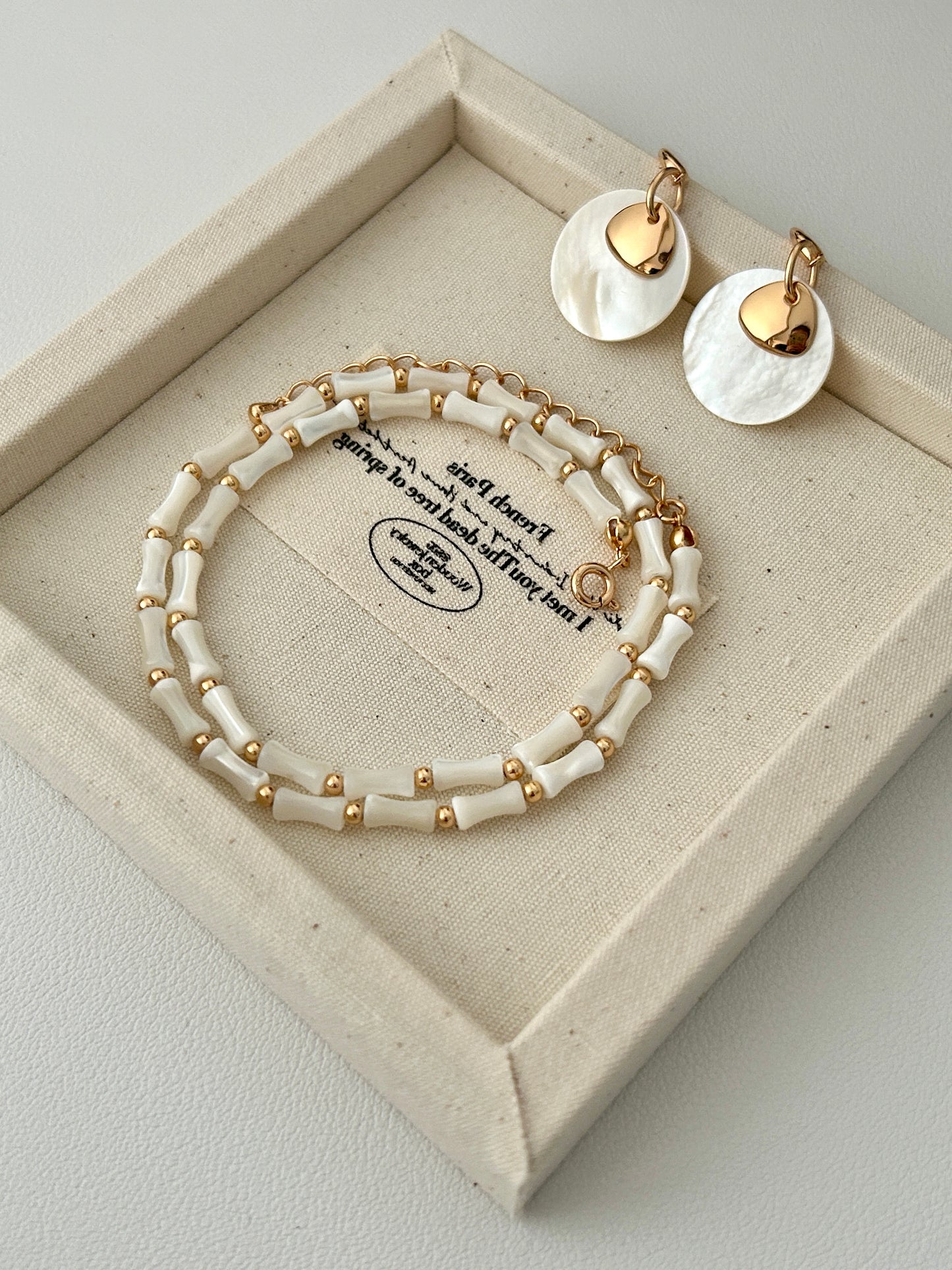 Wire Hook Shell Earrings